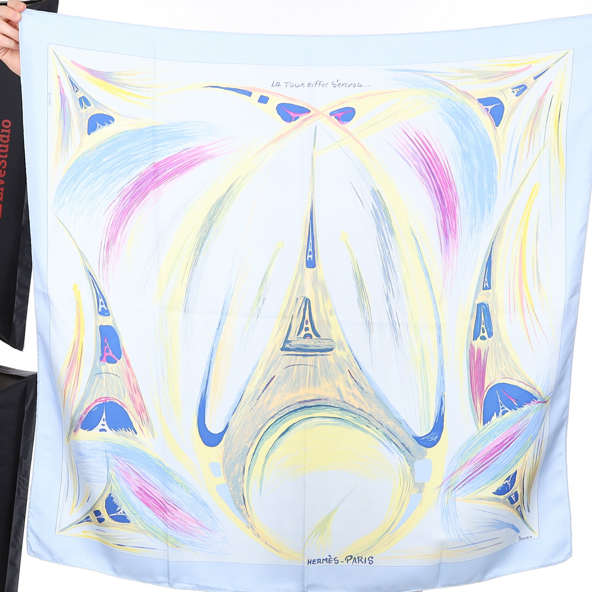 Hermès La Tour Eiffel S’envole Silk Scarf Quite Rare