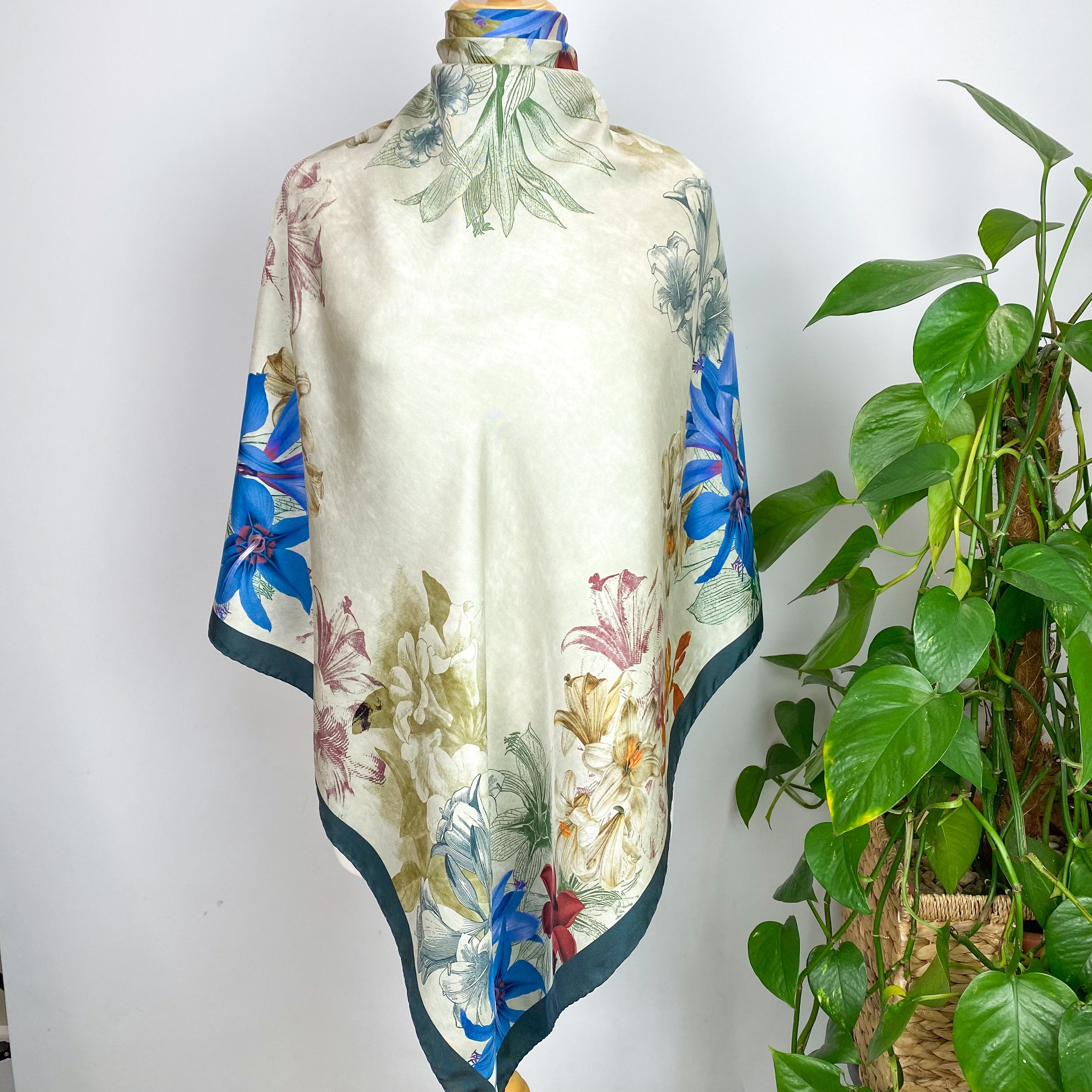 Pollini Floral Silk Scarf