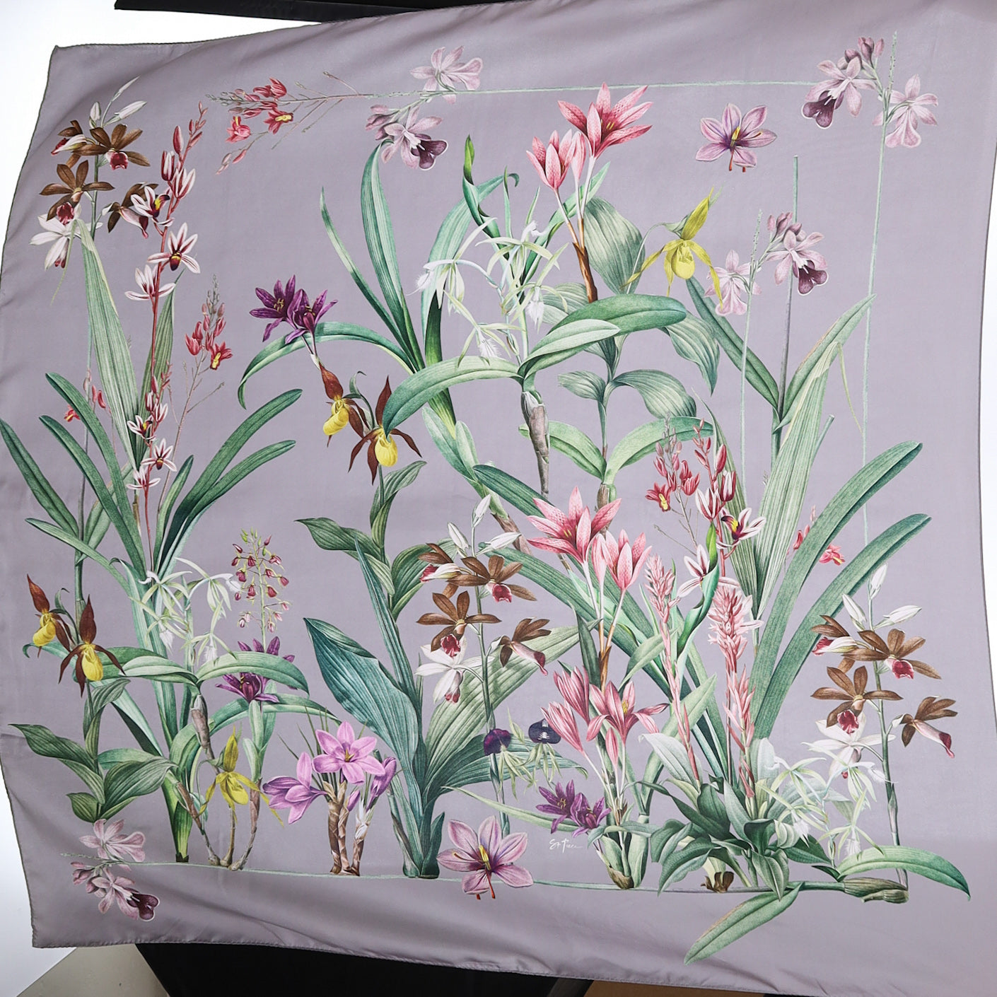 St Piece Floral Extra Large Silk Scarf