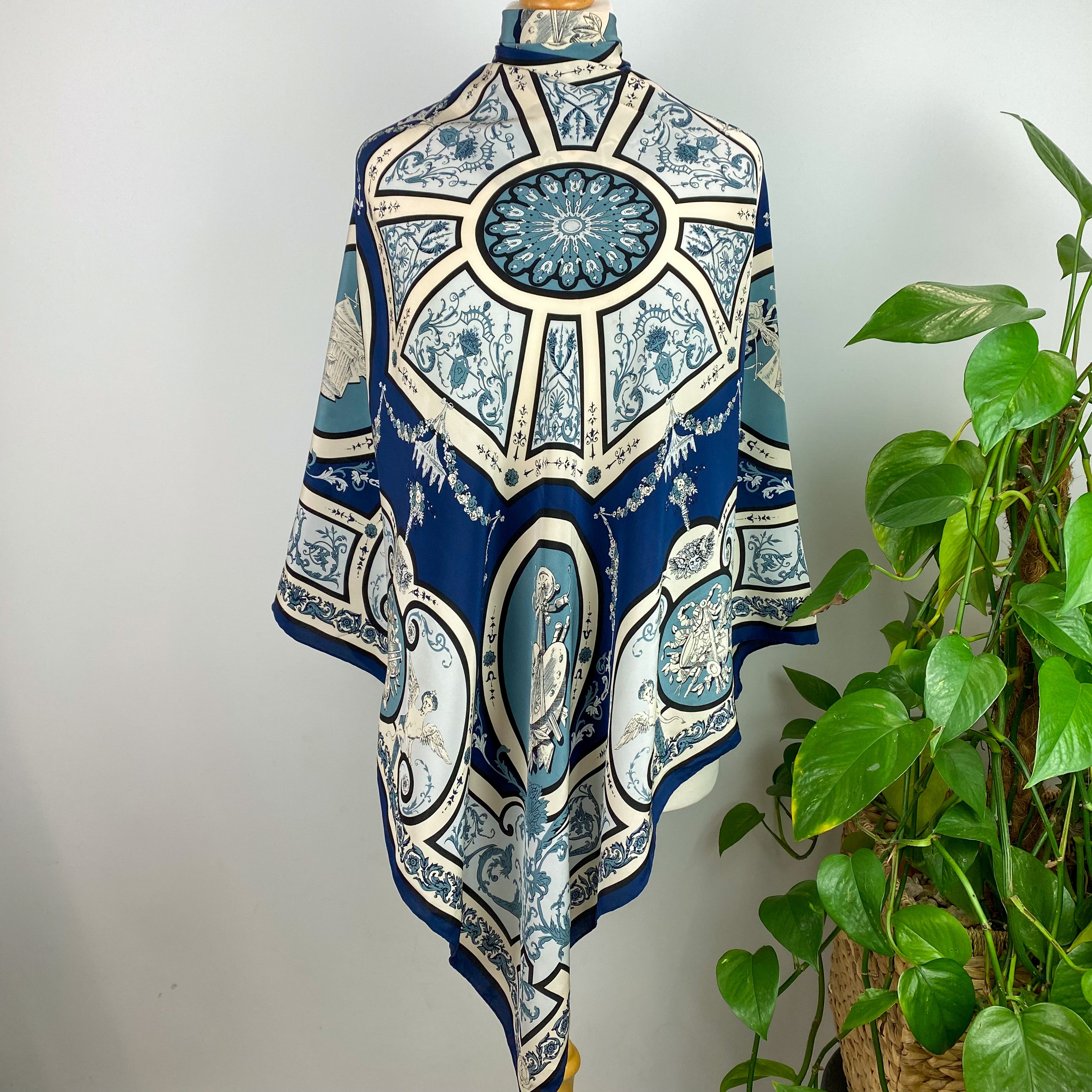 1980’s English Eccentrics Designer Silk Scarf