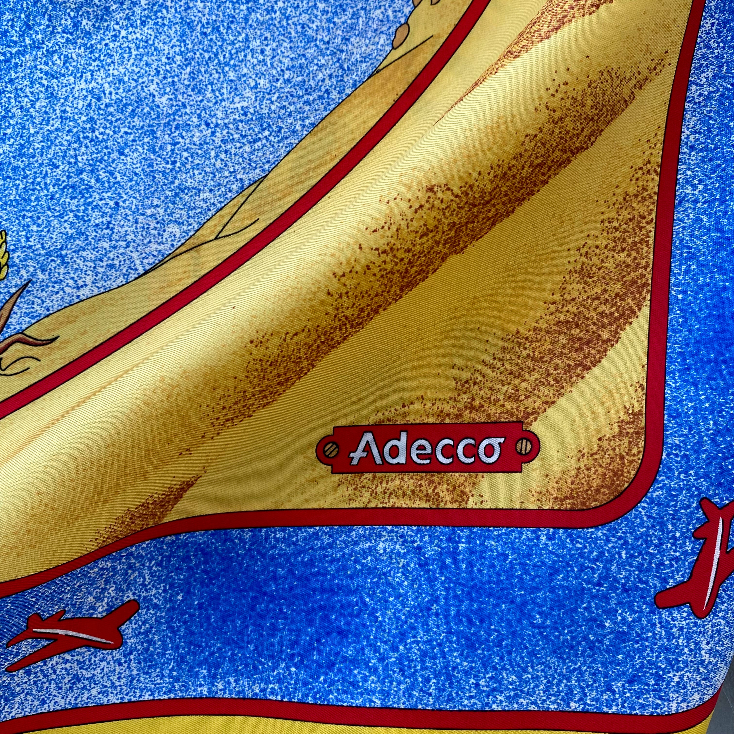 Striking Sun Design Silk Scarf