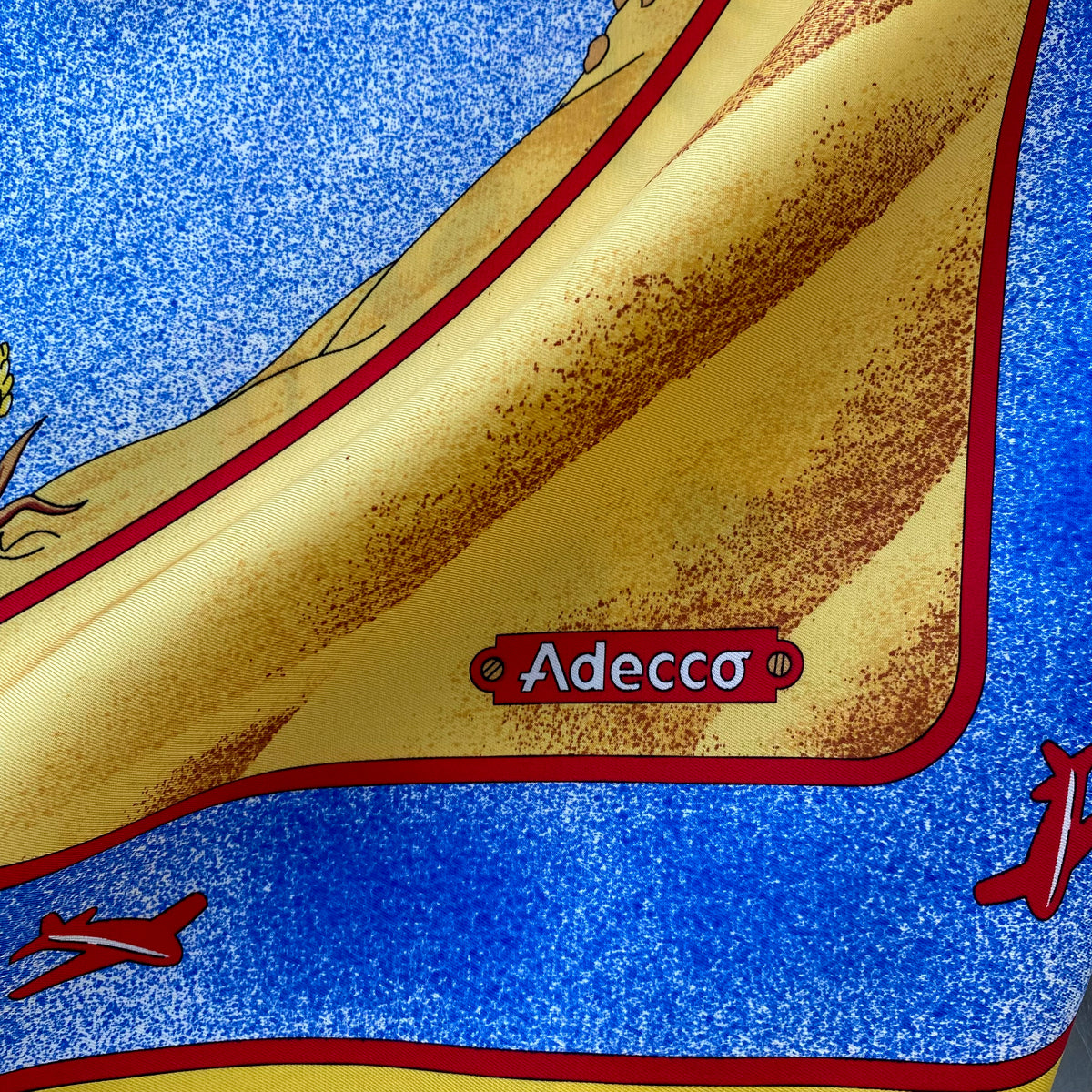 Striking Sun Design Silk Scarf