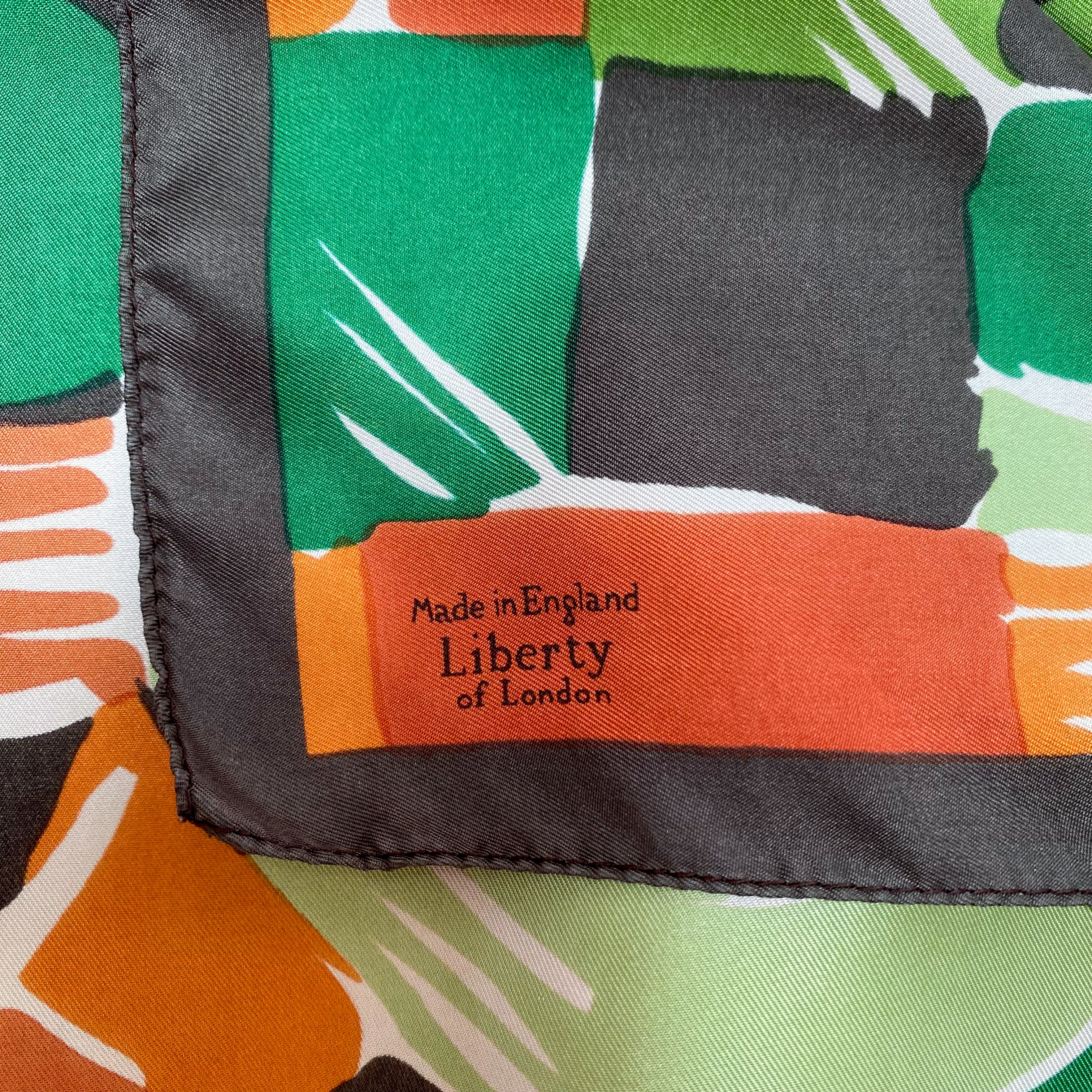 1970s Liberty Long Vintage Silk Scarf