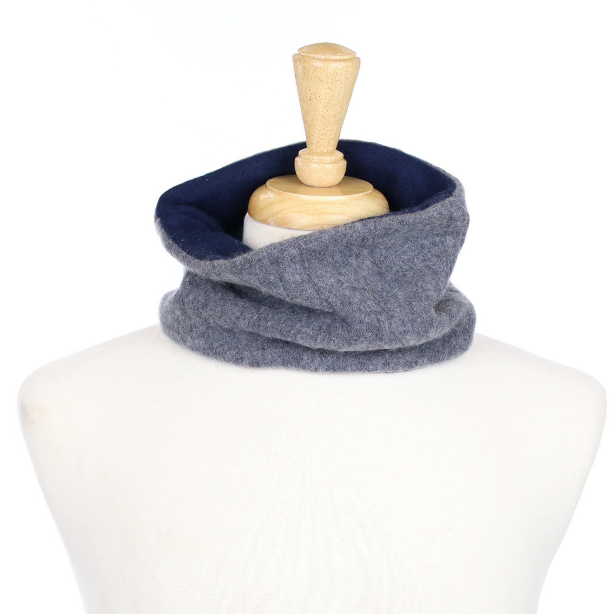 Slate Grey and Navy Neck Warmer