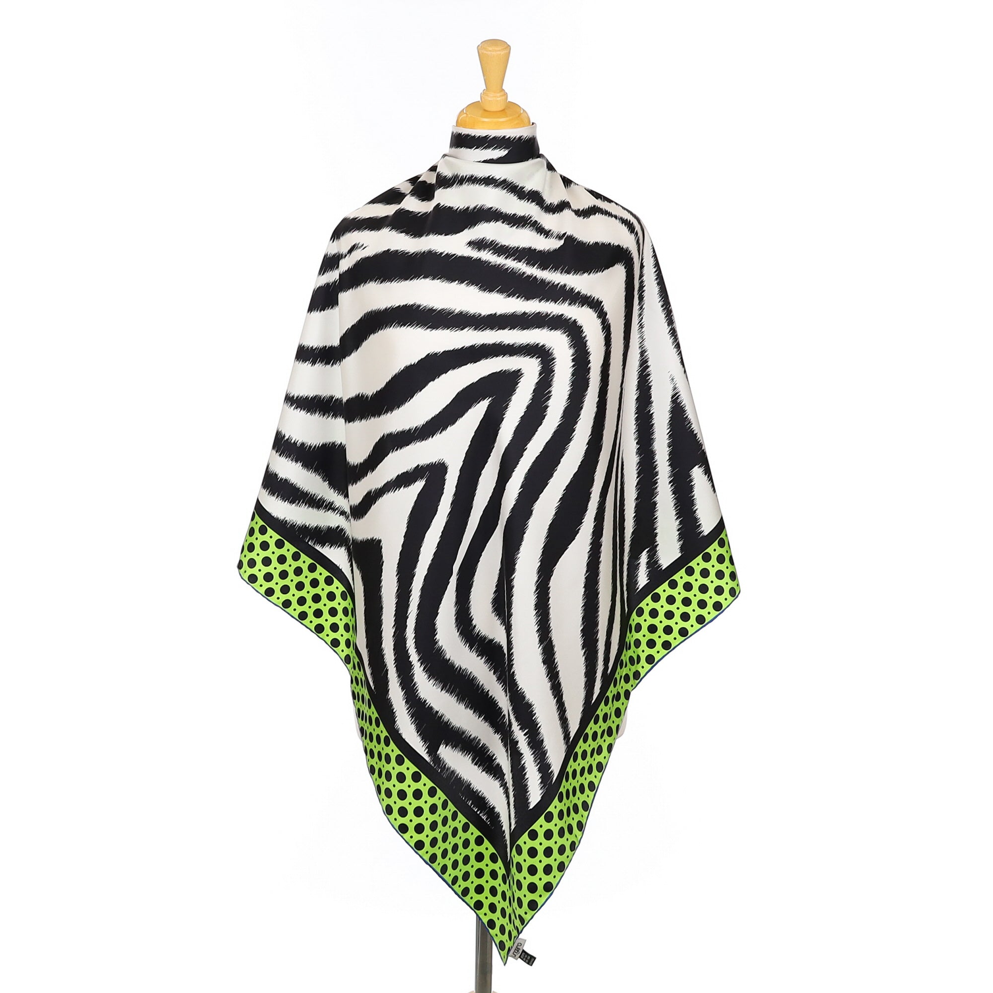 Ungaro Zebra Striped Contemporary Silk Scarf