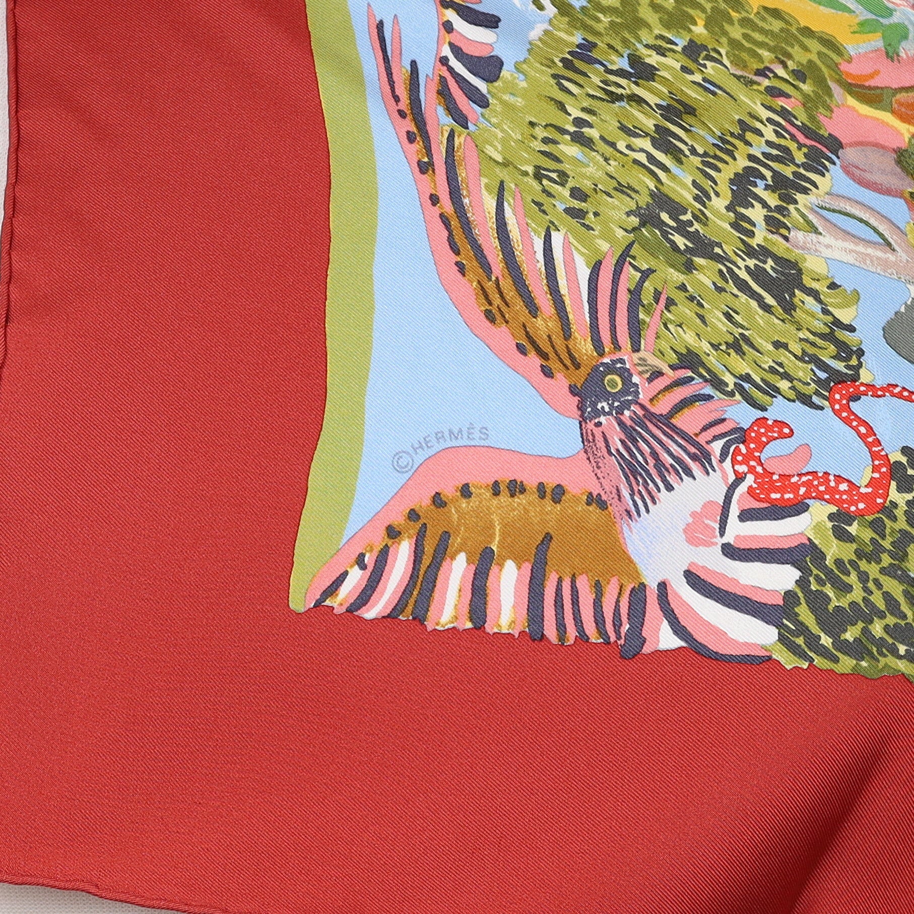 Pristine Hermès Nuba Mountain Silk Scarf
