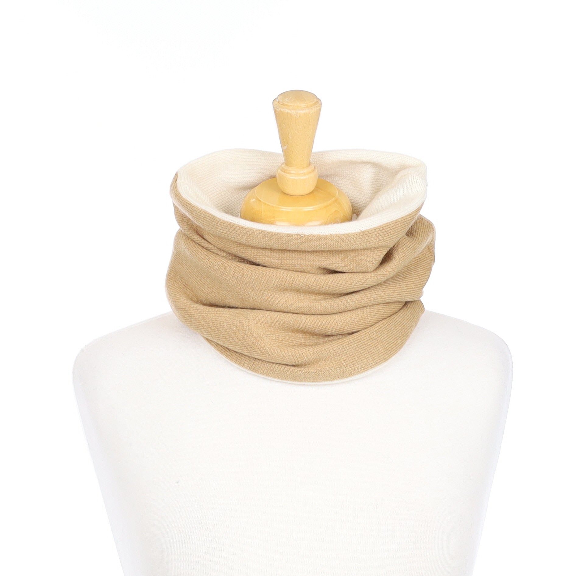 Caramel and Cream Luxury Double Layered Snood