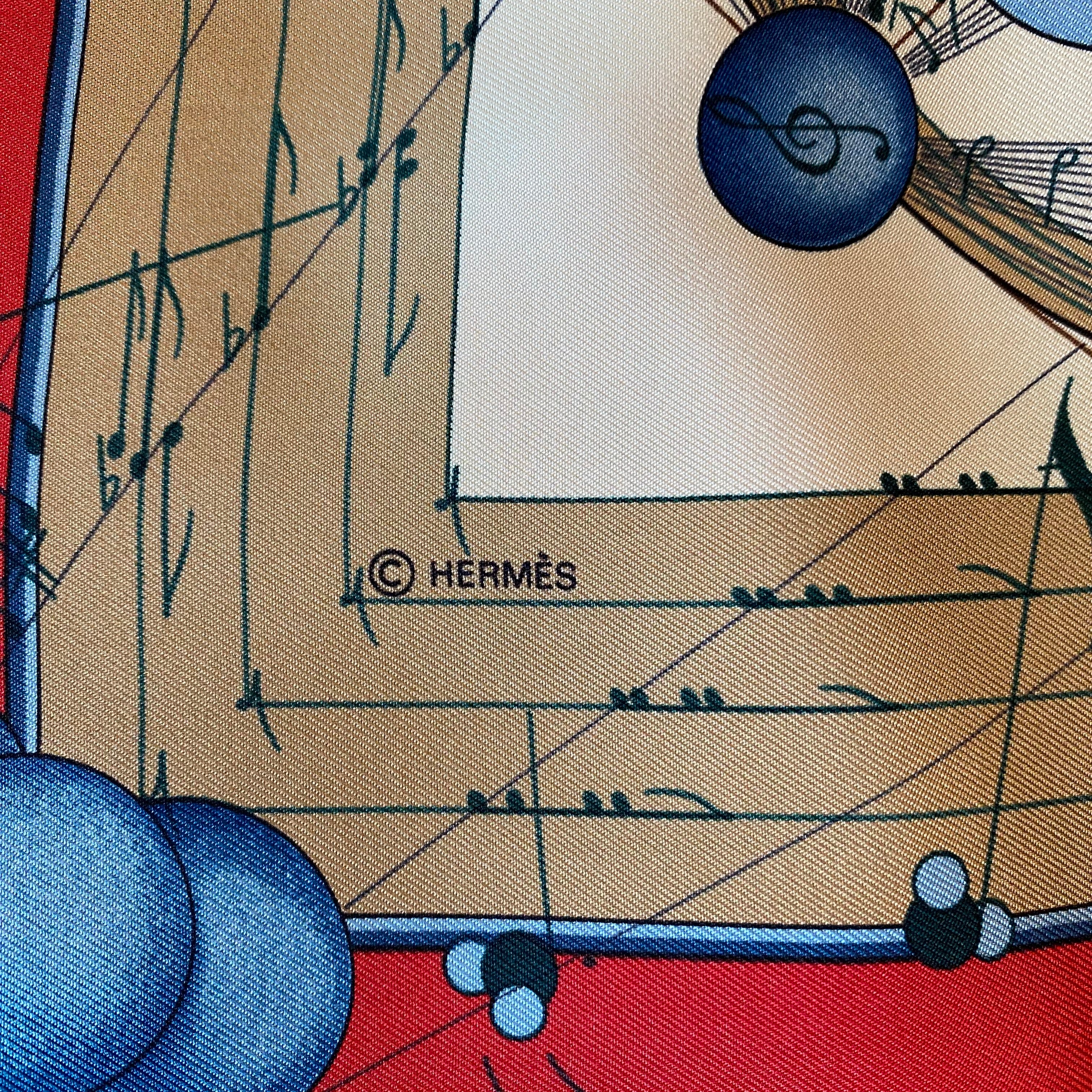 Hermès La Musique des Sphères Silk Scarf