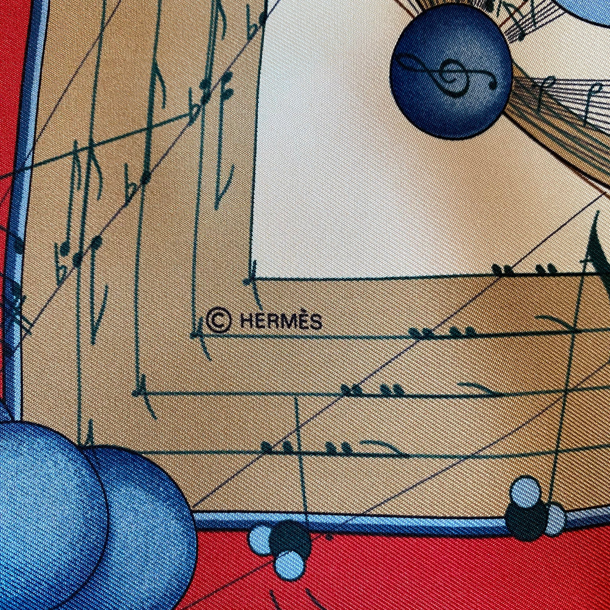 Hermès La Musique des Sphères Silk Scarf