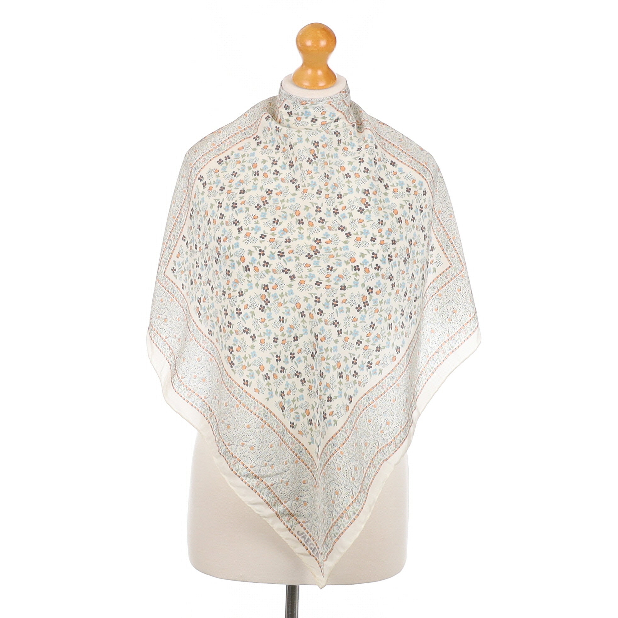 Jaeger Cream Pastel Silk Scarf