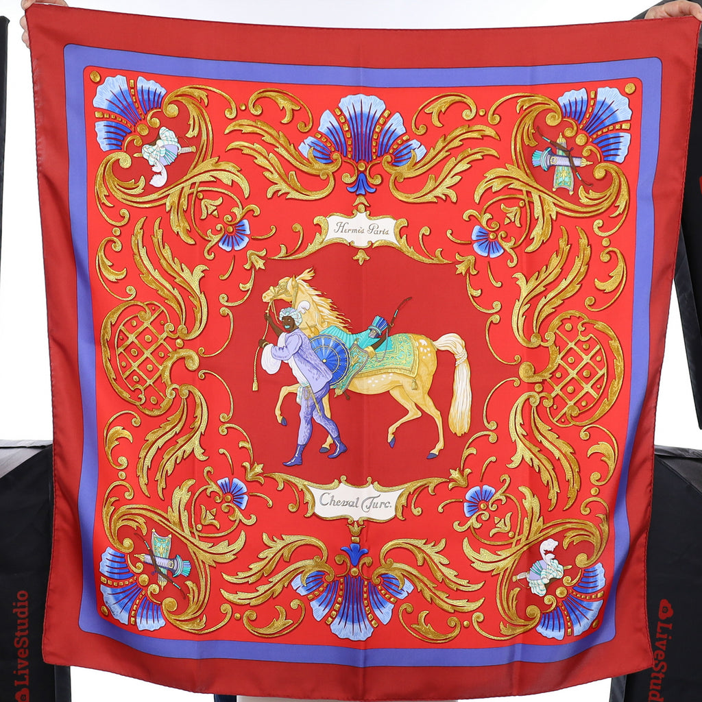 Hermès Cheval Turc Silk Scarf
