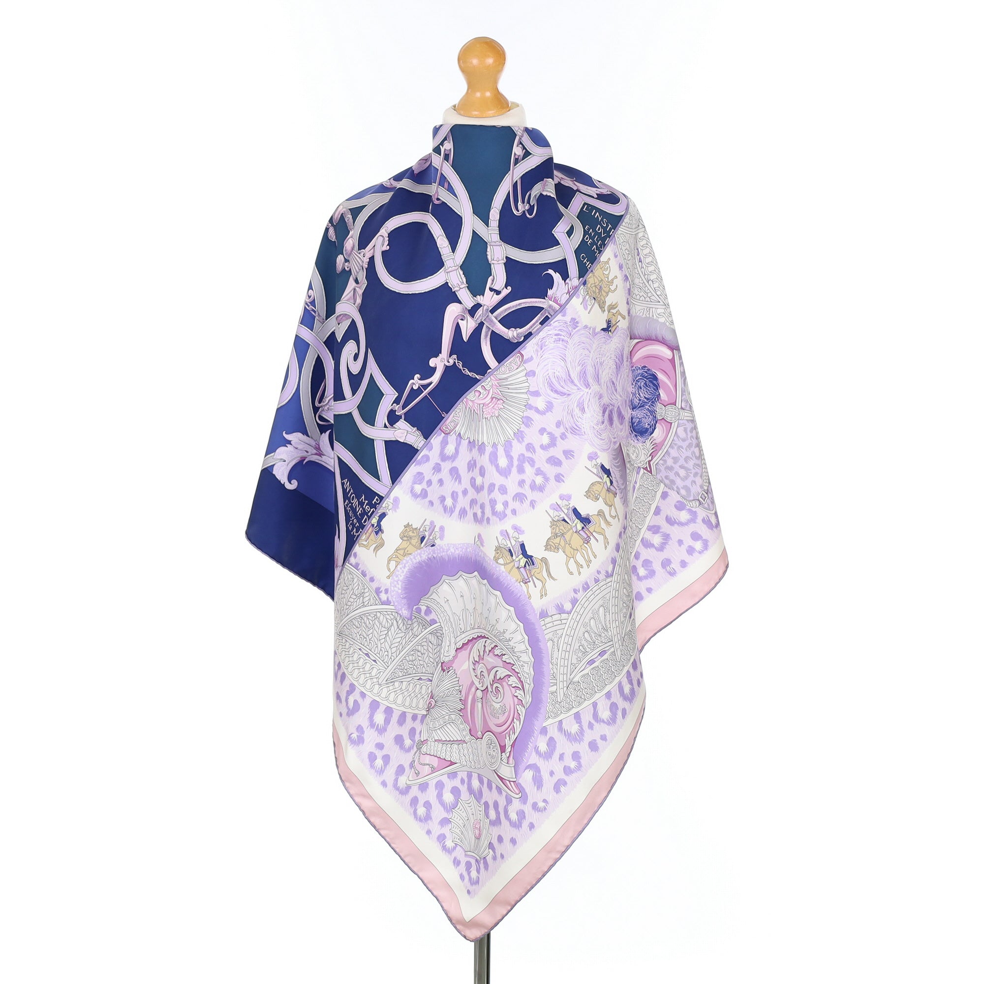 Hermès Plumets du Roy Silk Scarf Rare