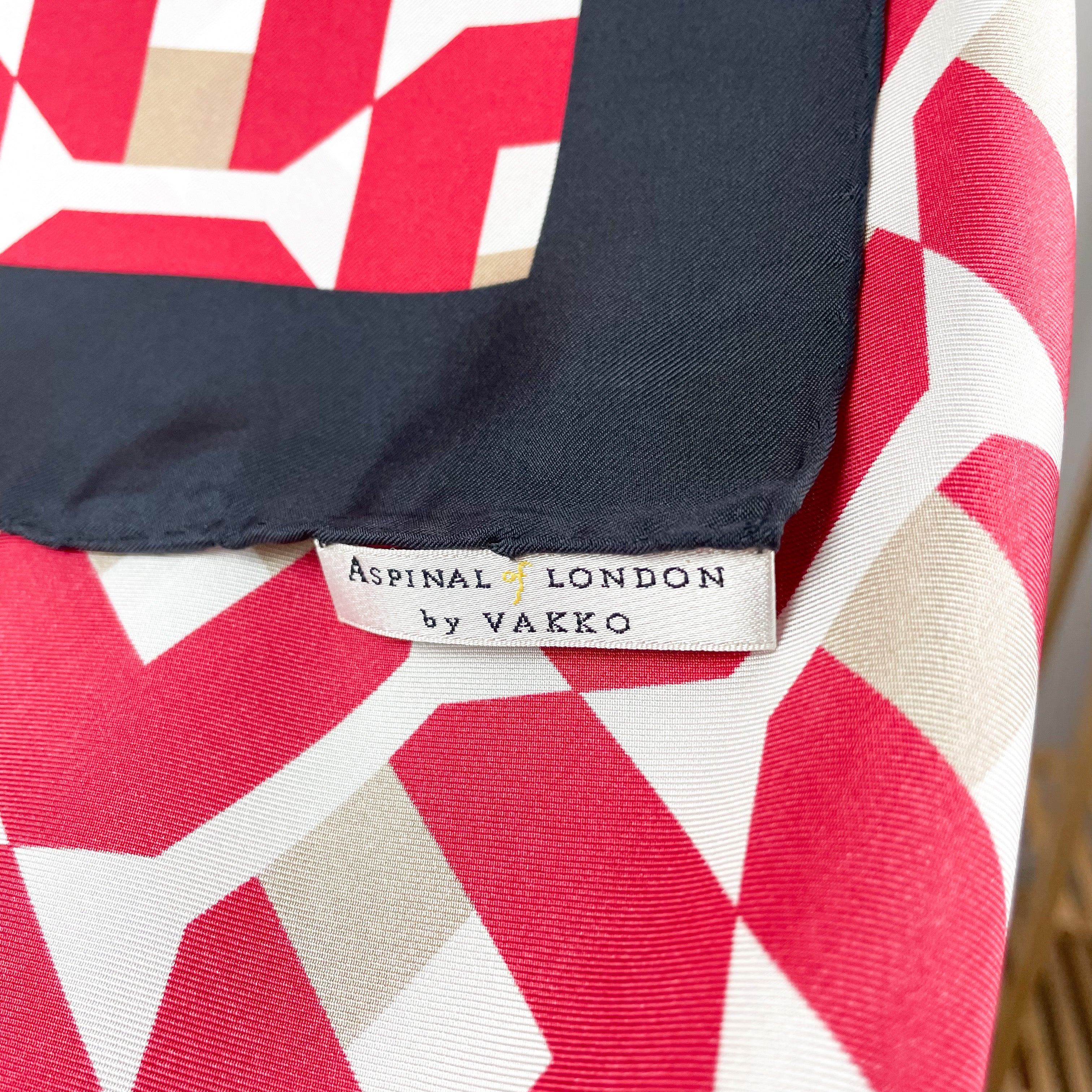 Aspinal of London Geometric Vintage Scarf