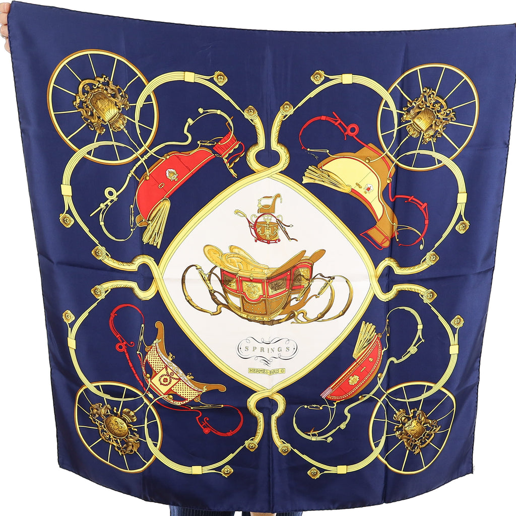 Brand New Hermès Springs Silk Scarf
