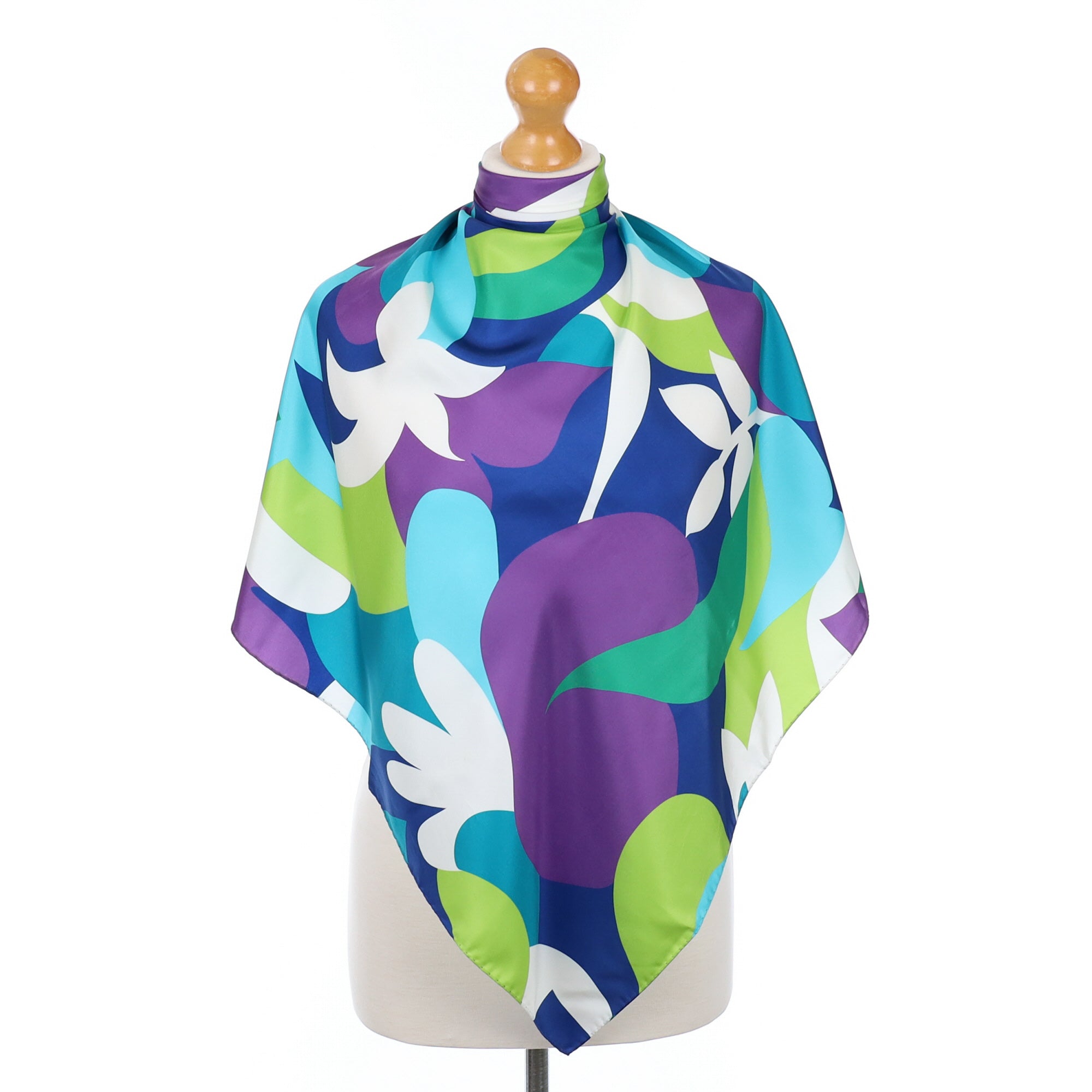 Abstract Italian Silk Scarf