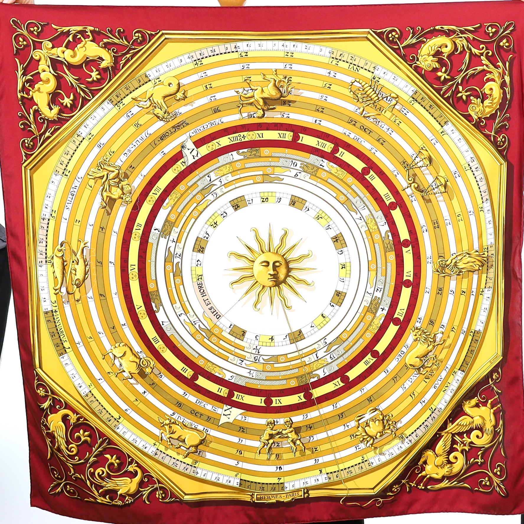 Hermès Dies et Hore Atrologie Silk Scarf