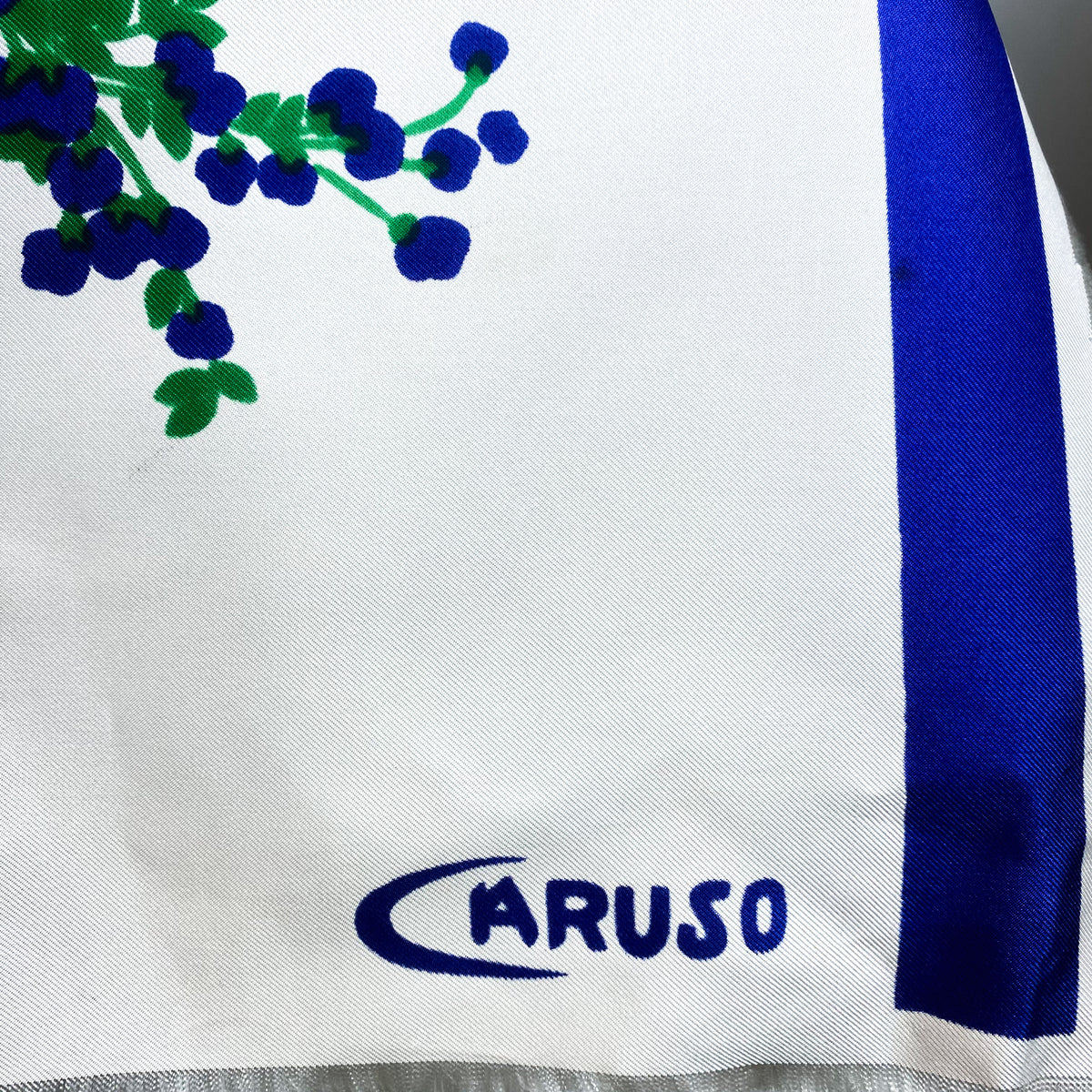 Caruso Italian Floral Vintage Silk Scarf