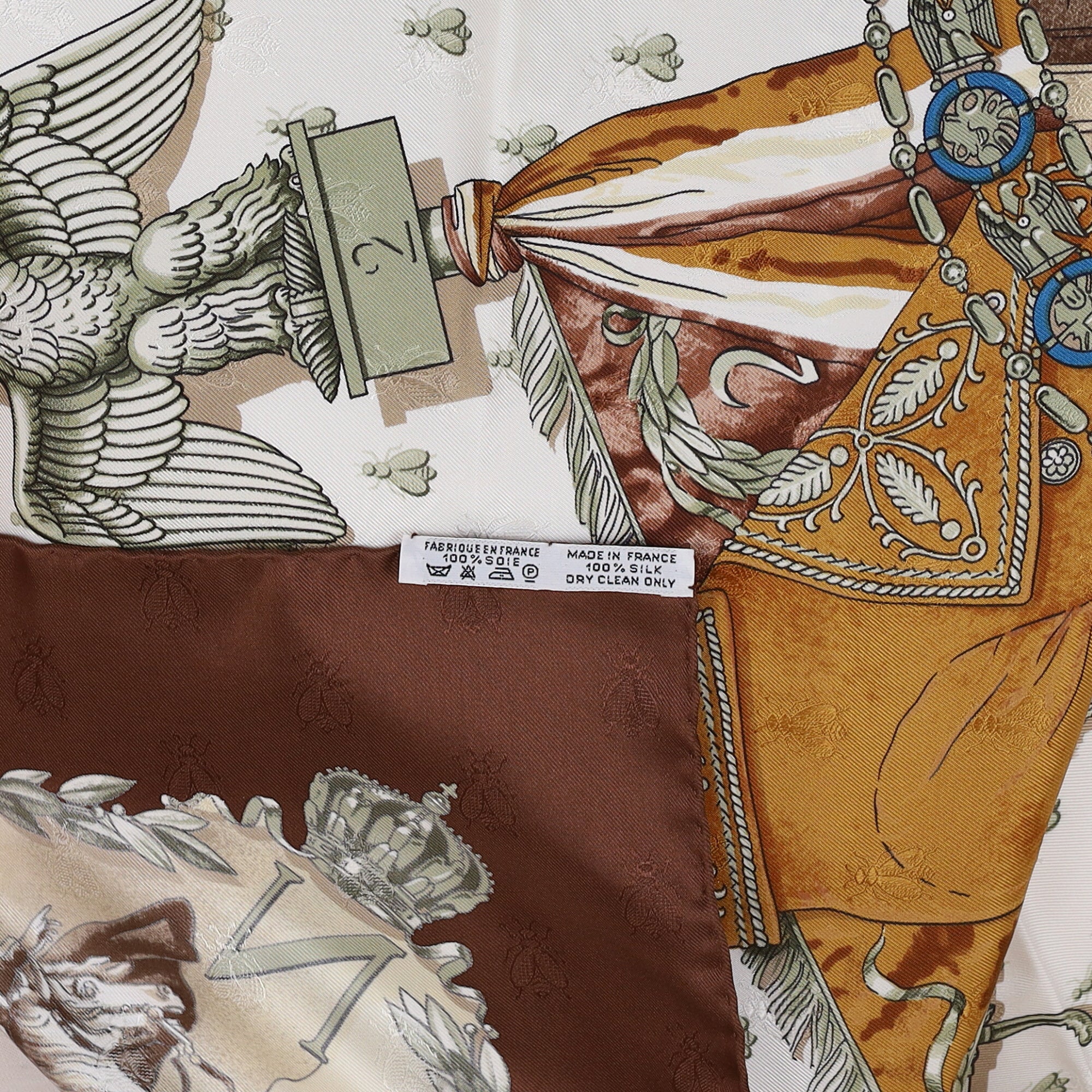 Brand New Boxed Hermès Napoléon Silk Scarf