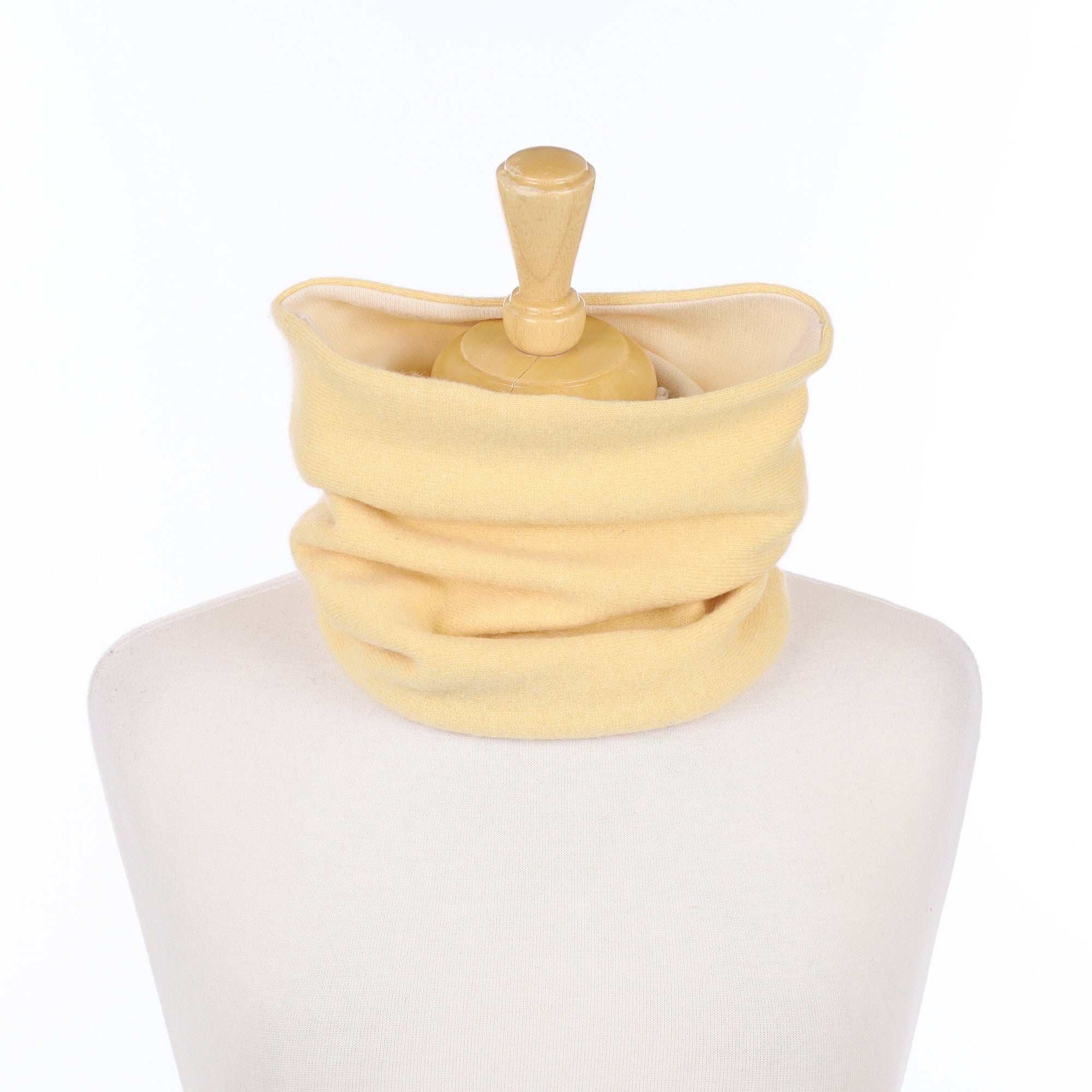 Primrose Yellow and Vanilla Luxury Double Layered Snood