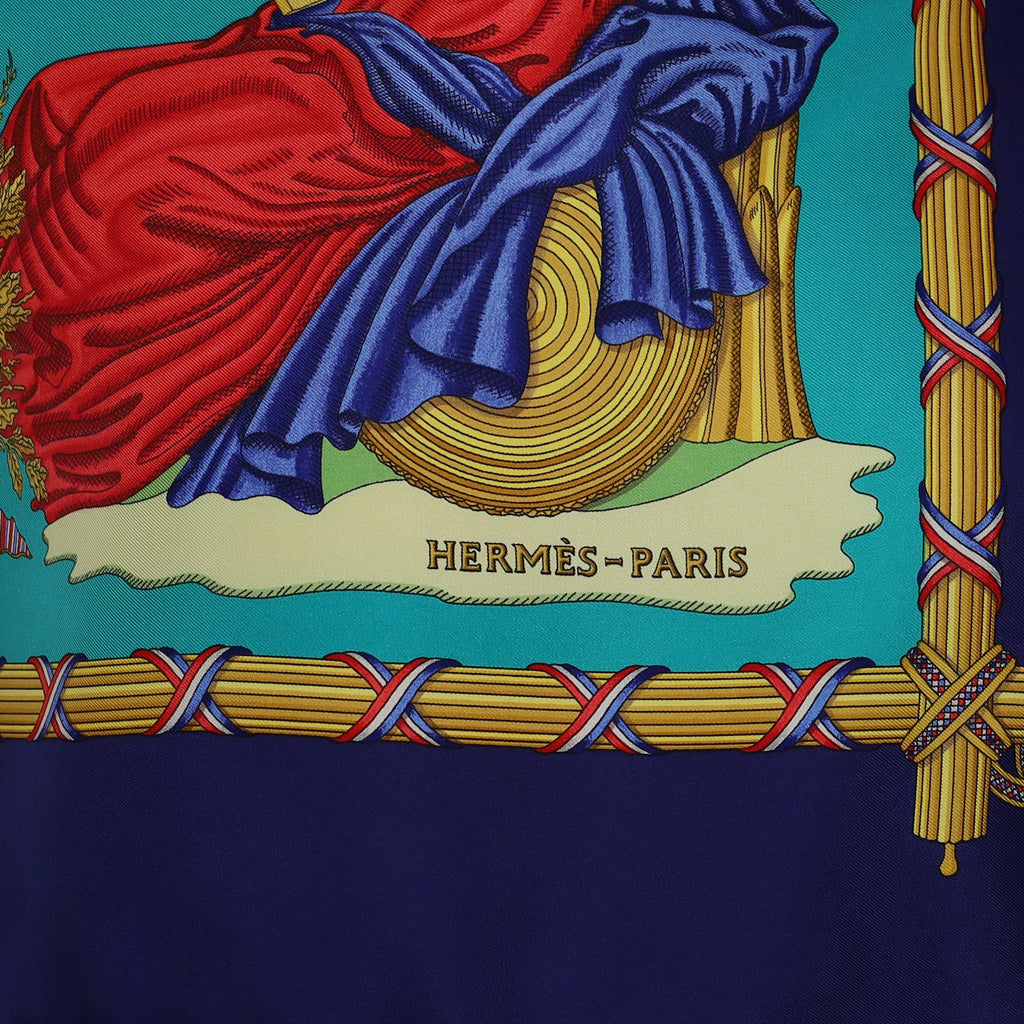 Hermès République Française Liberté Égalite 1789 Silk Scarf