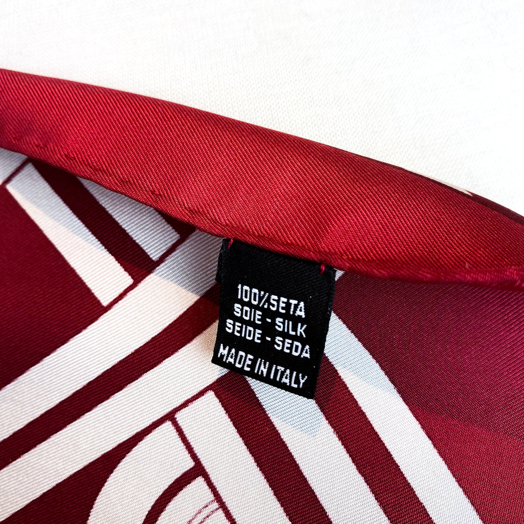 Unworn Lancel Paris Designer Silk Scarf