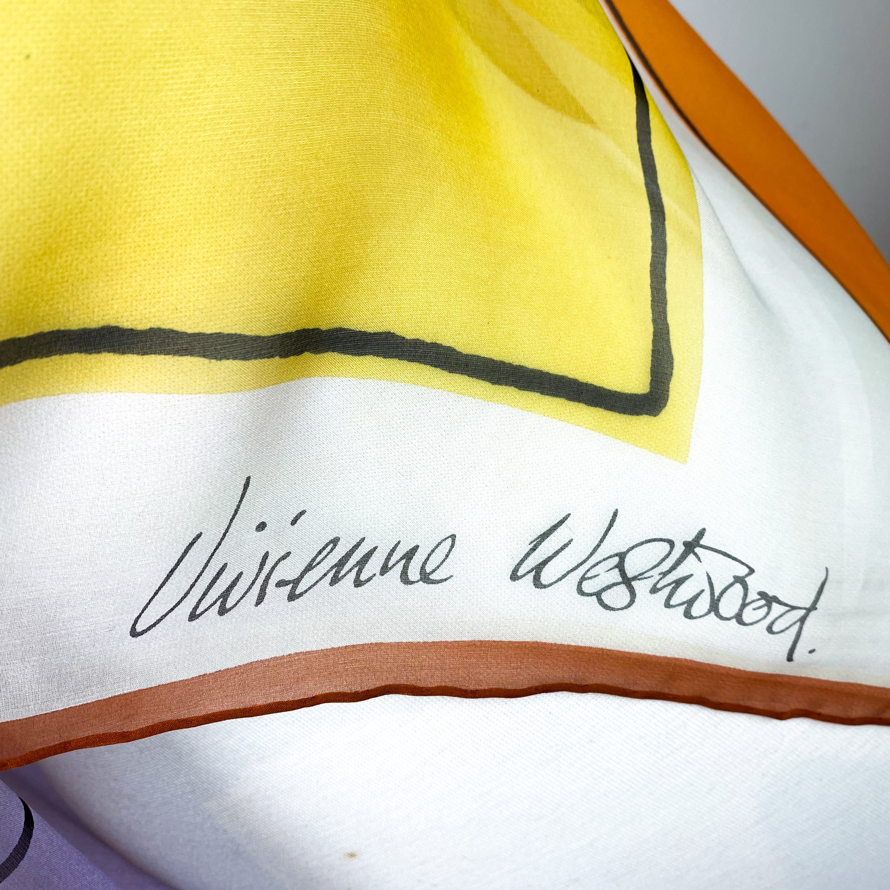 Extra Large Vivienne Westwood Designer Silk Scarf