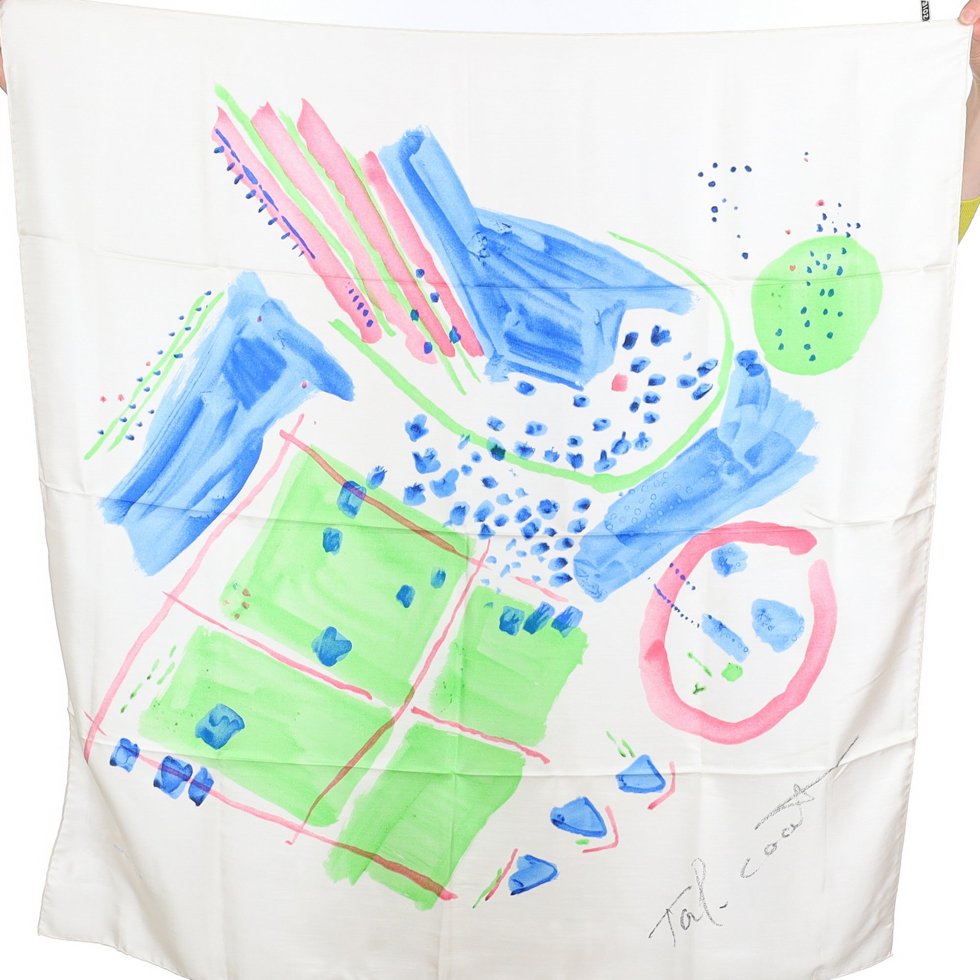 Brand New Abstract Art Vintage Silk Scarf