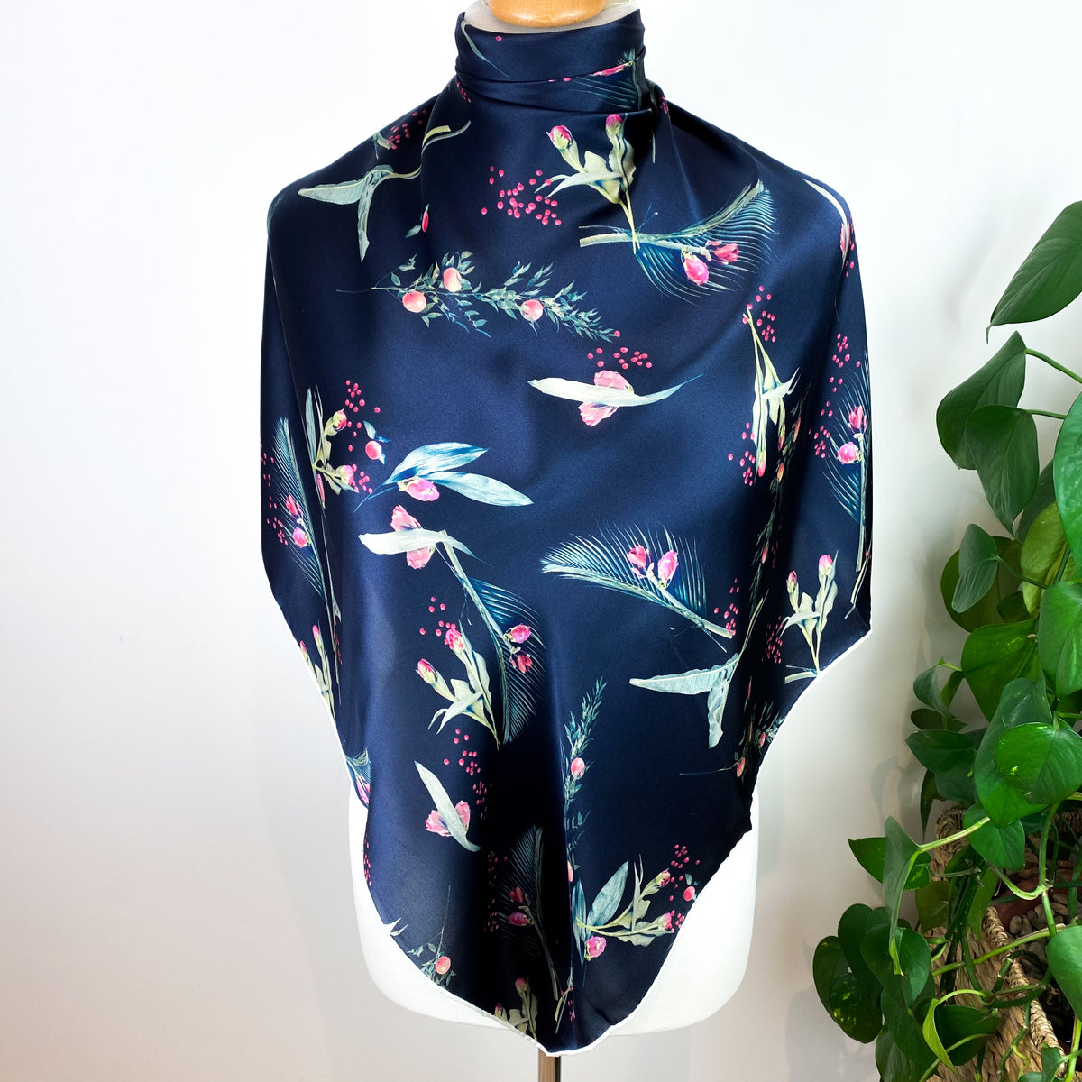 Cacharel Floral Vintage Silk Scarf