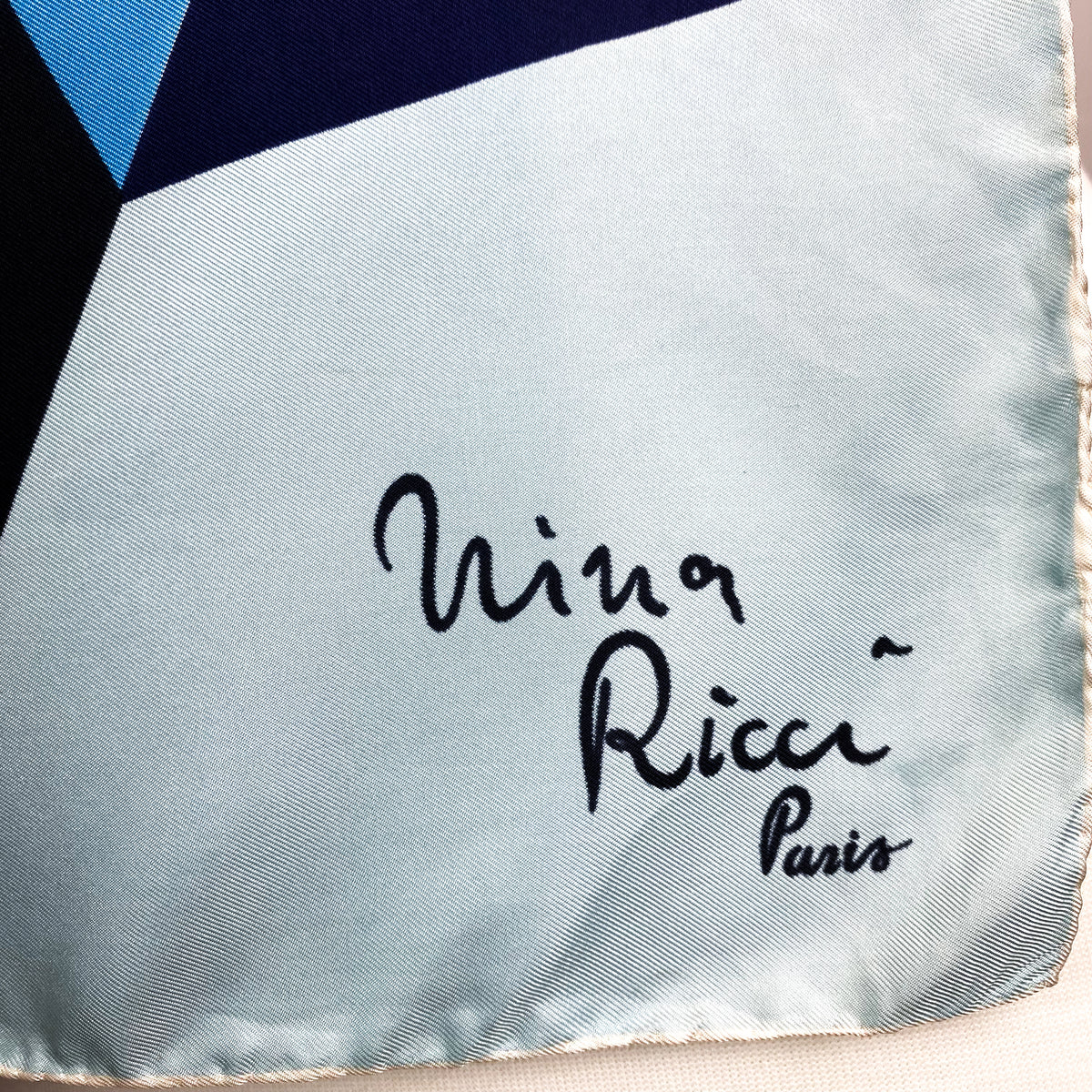 1960s Nina Ricci Vintage Silk Scarf
