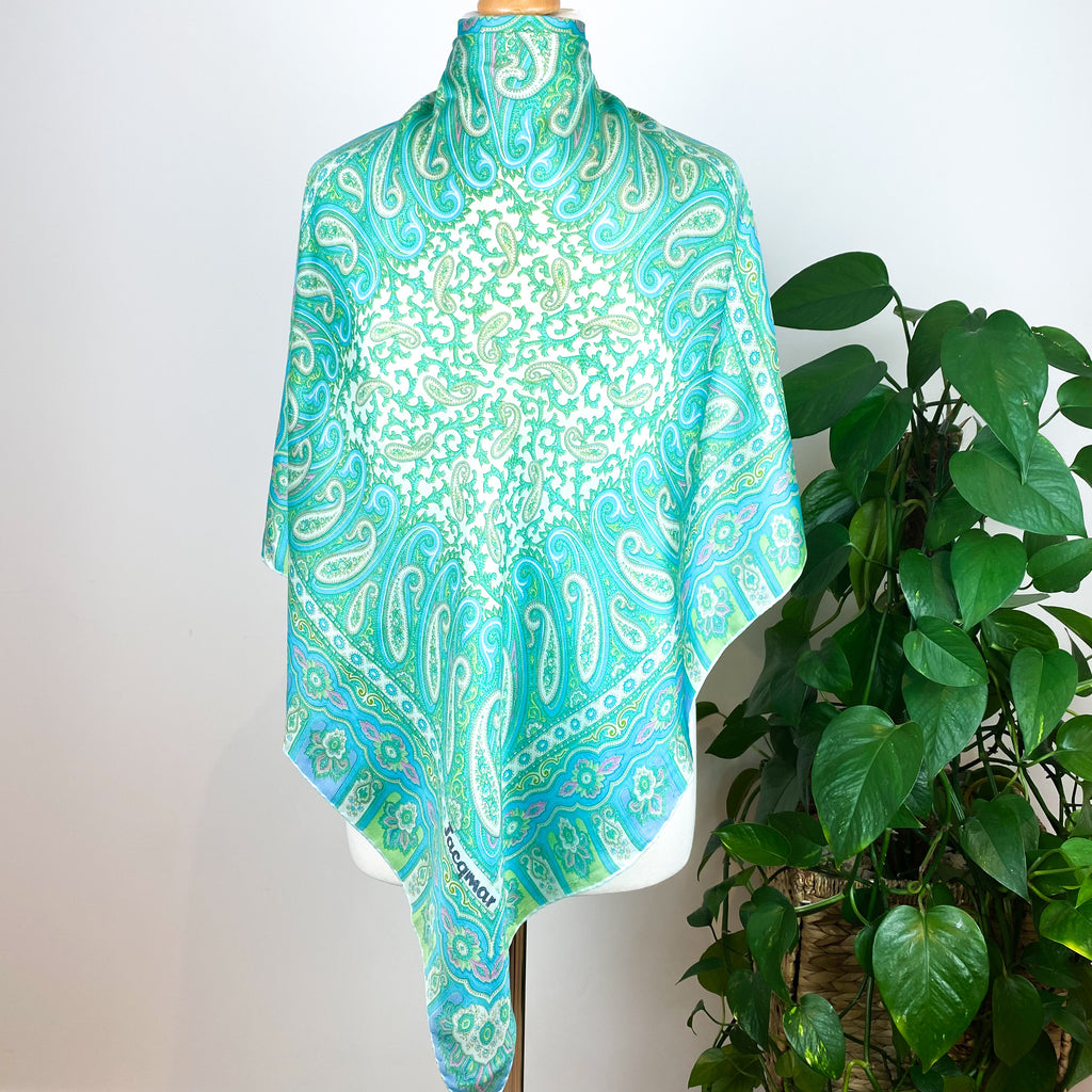 1970’s Jacqmar Paisley Silk Scarf