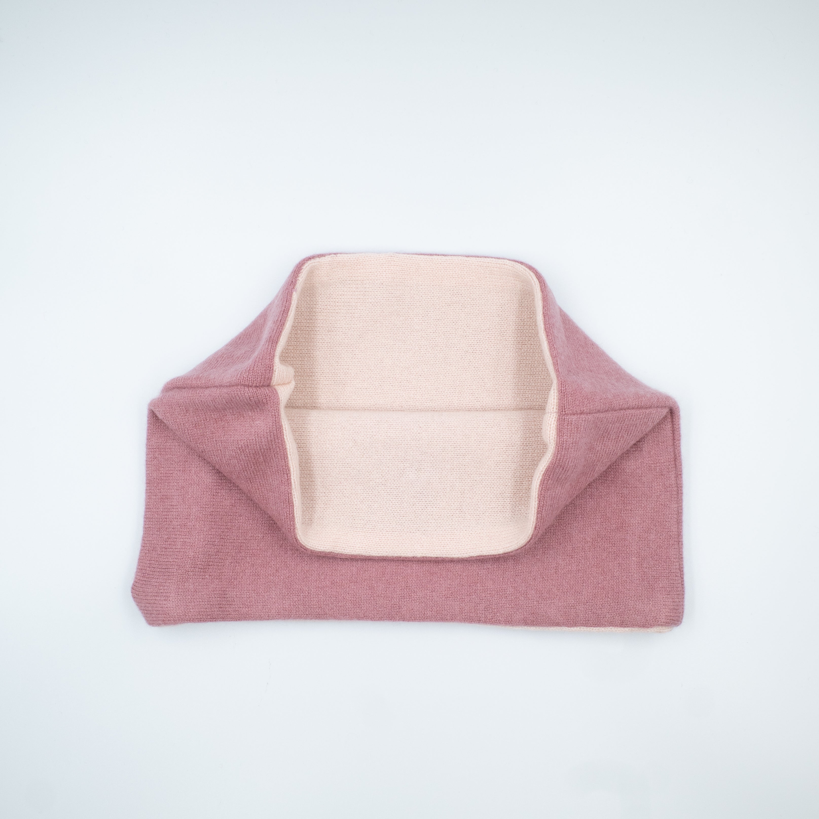 Dusky Mauve and Baby Pink Neck Warmer
