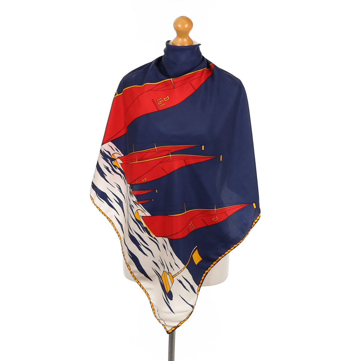 Le Hameau Nautical Vintage Silk Scarf