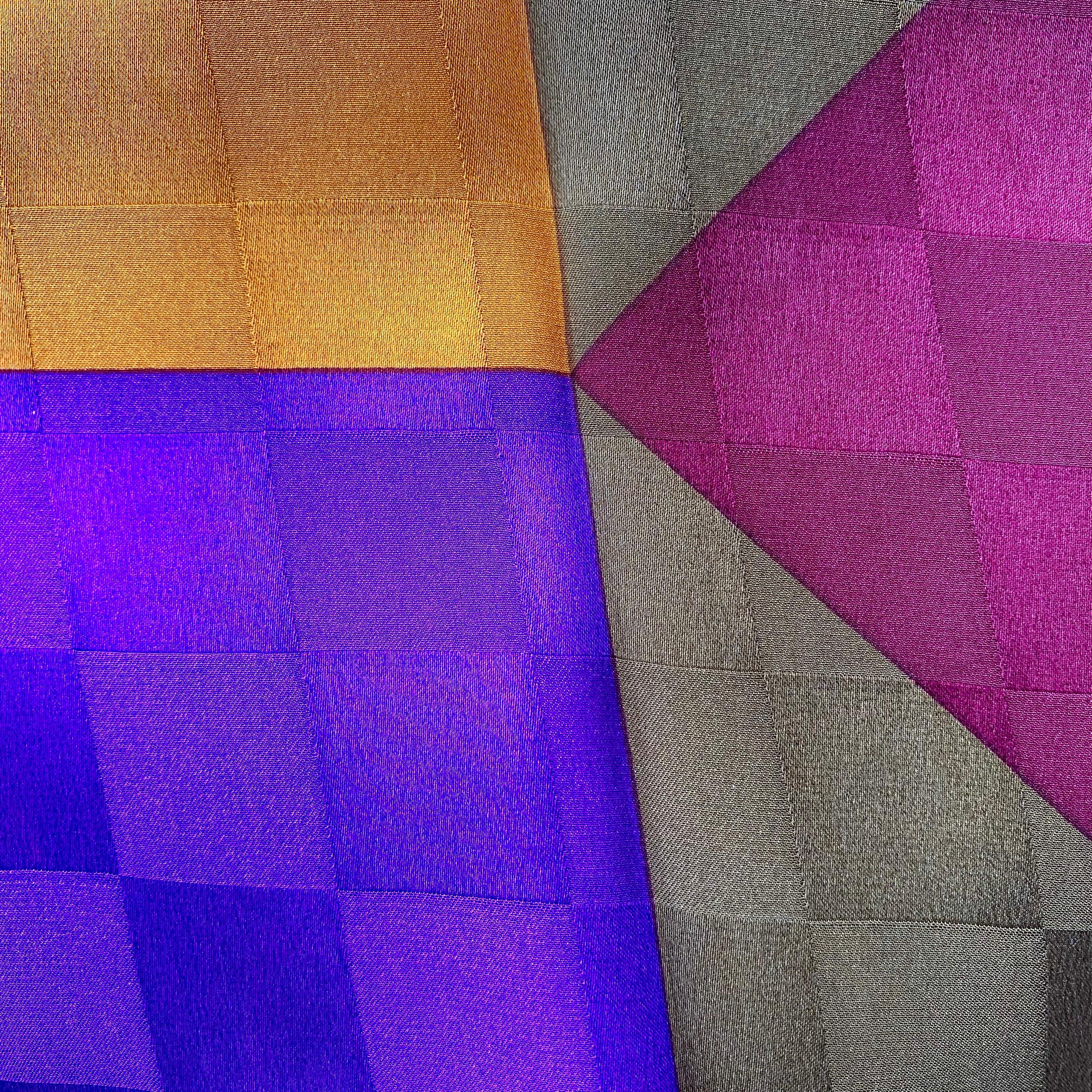 Lanvin Chequered Vintage Silk Scarf