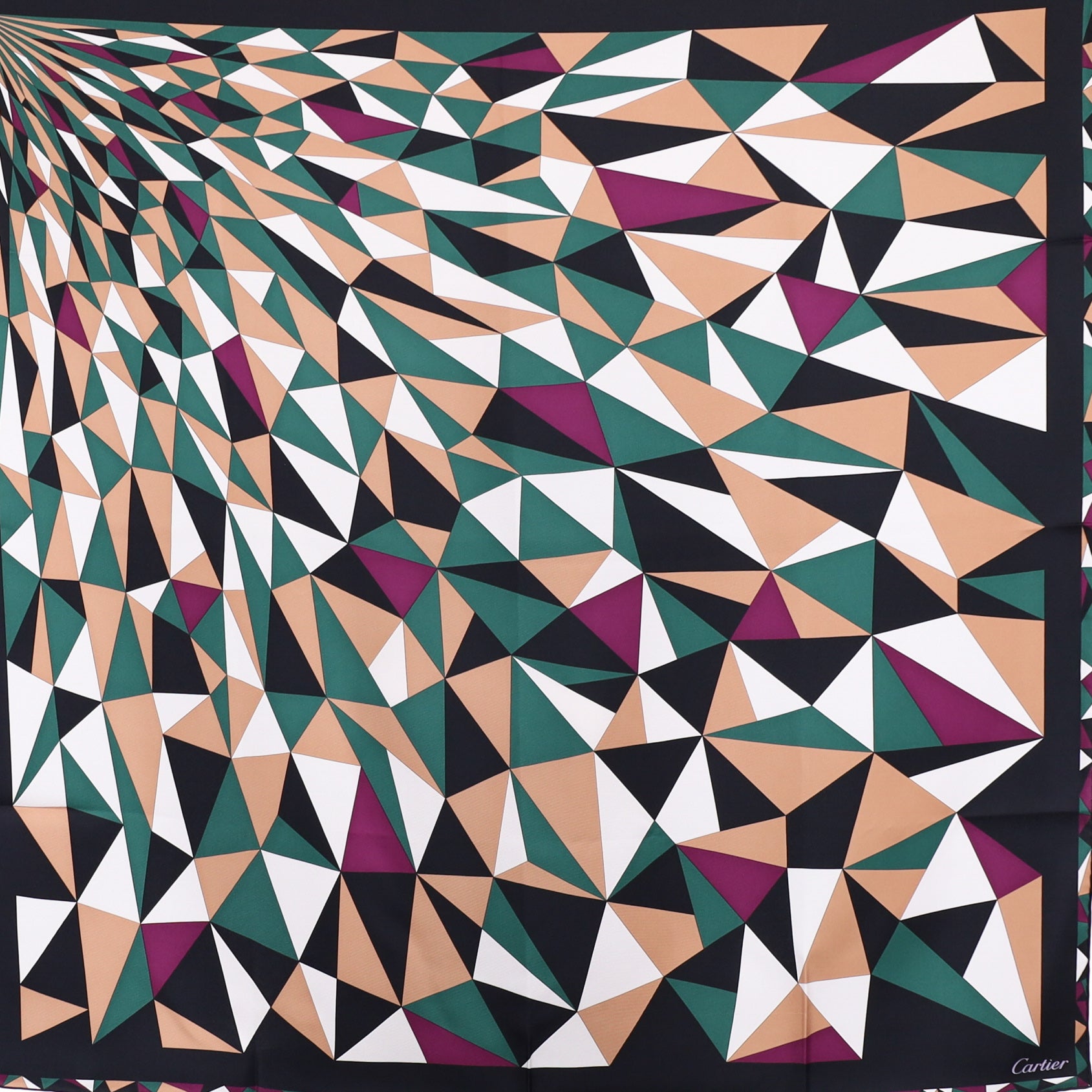 Brand New Cartier Designer Silk Scarf