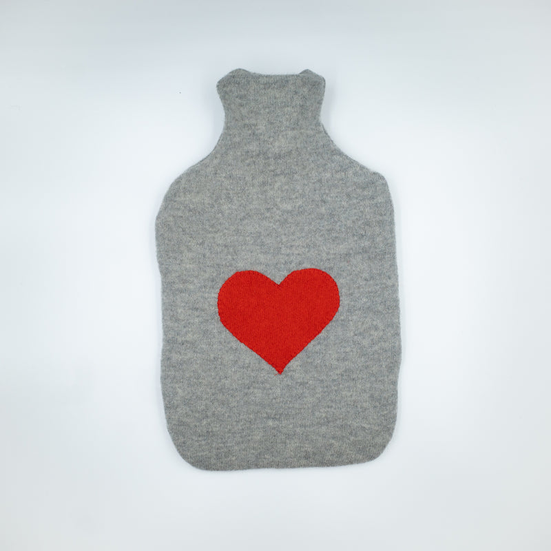 Smoke Grey Large Cashmere Hot Water Bottle