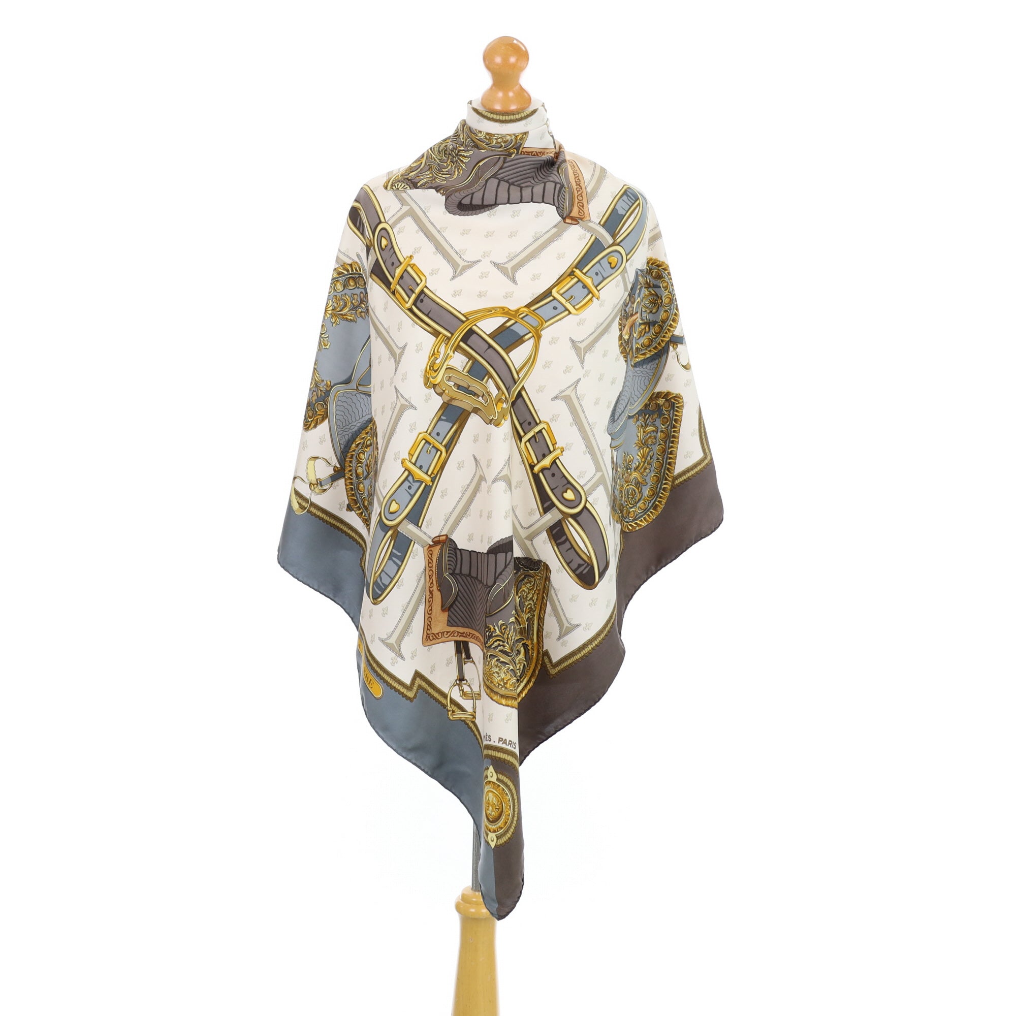 Hermès Selles A Housse Silk Scarf