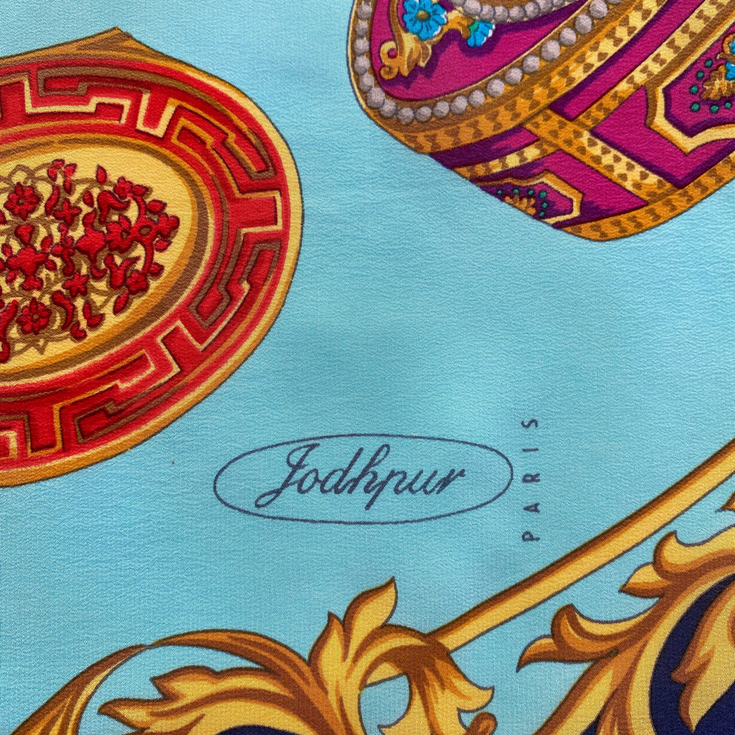 French Boxes Design Silk Scarf