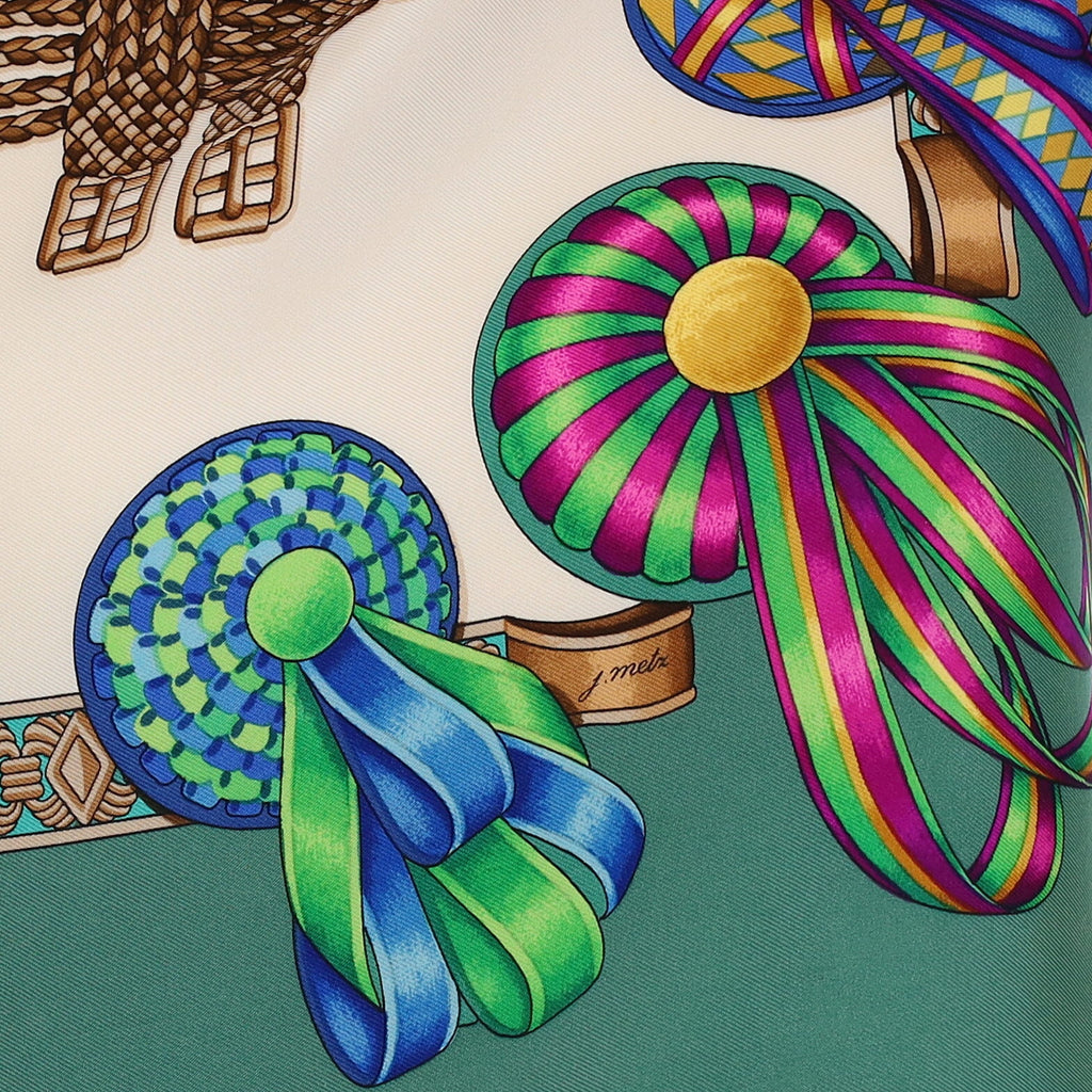 Hermès Les Rubans Du Cheval Silk Scarf
