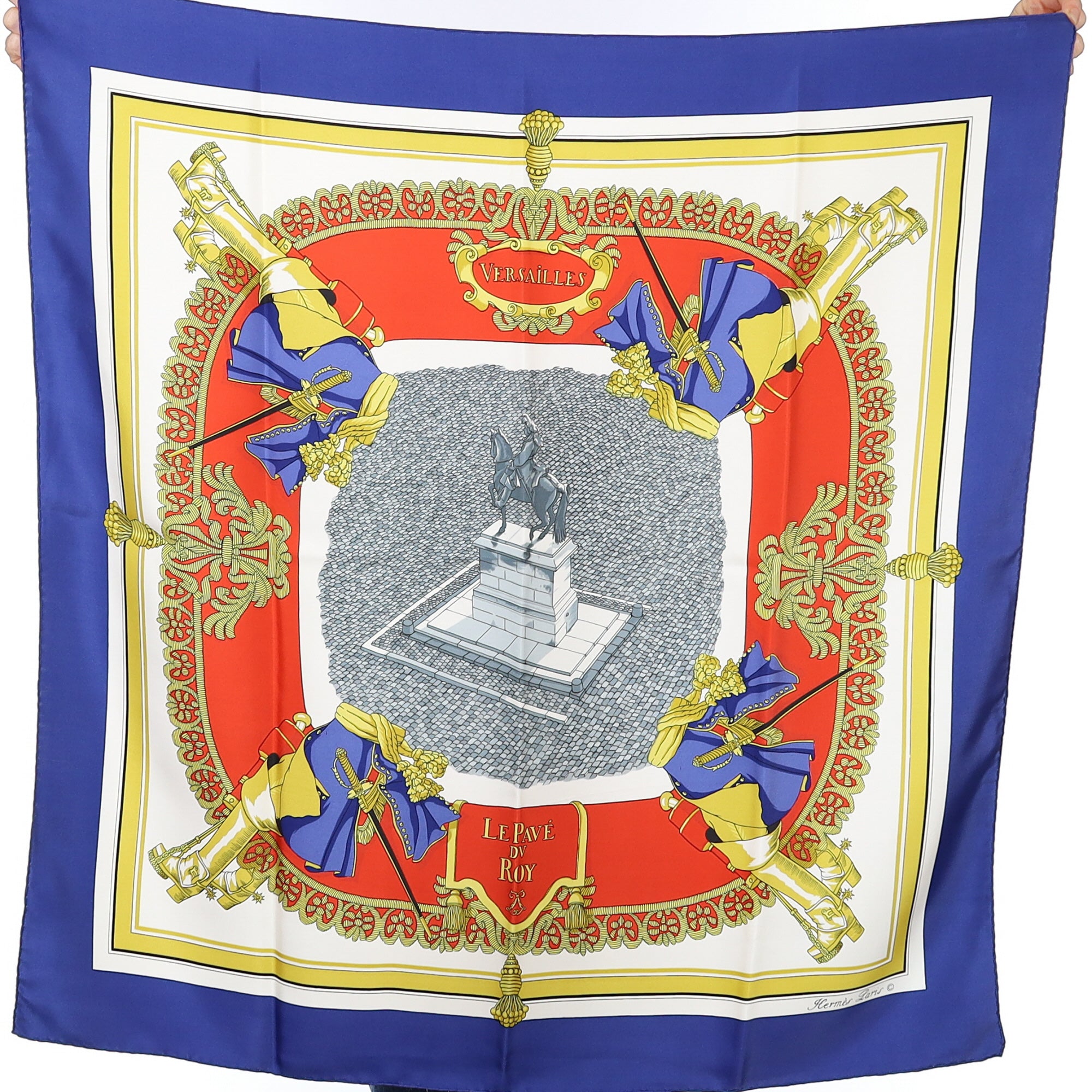 Hermès Pavé du Roy Versailles Silk Scarf Quite Rare