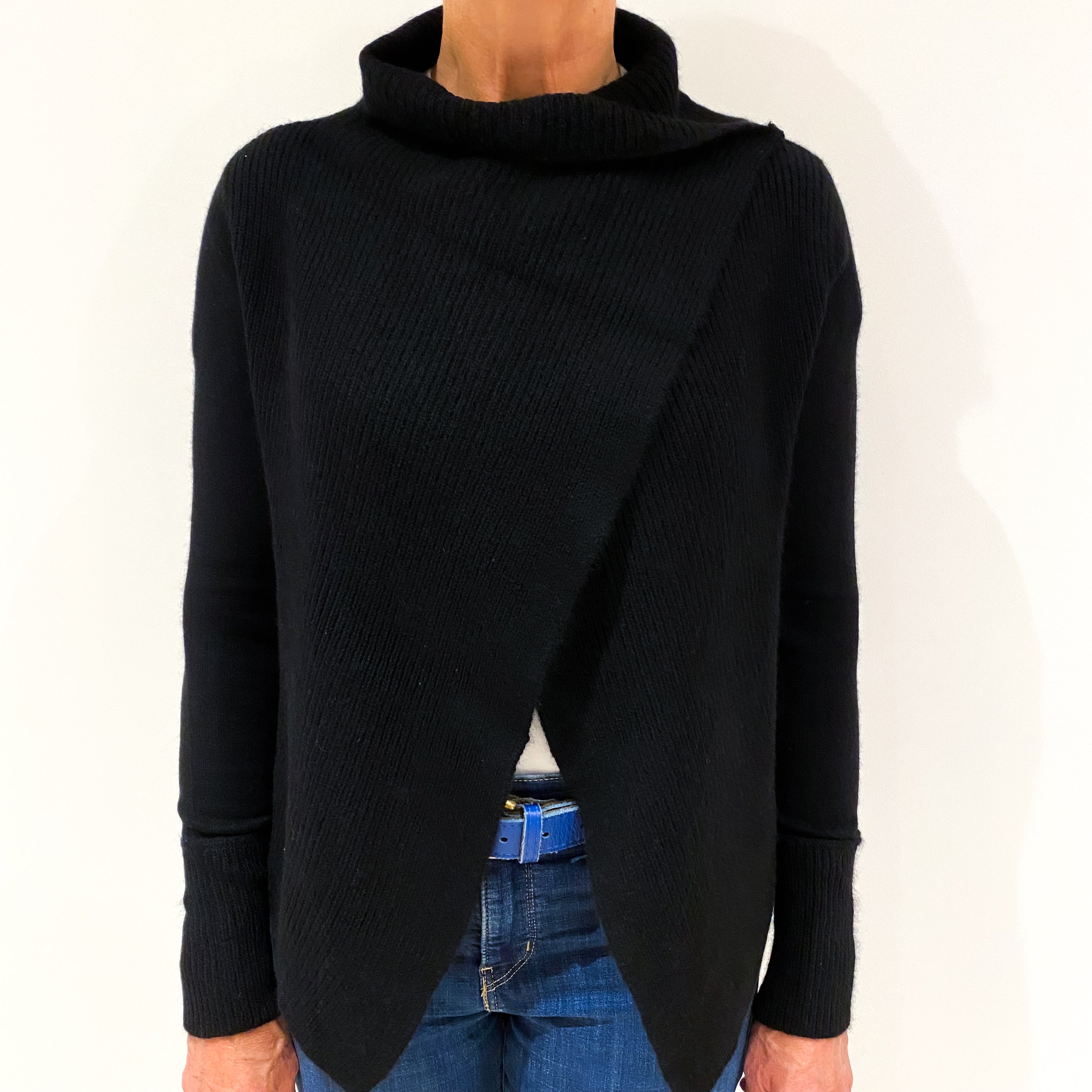 Black Cashmere Cardigan Medium