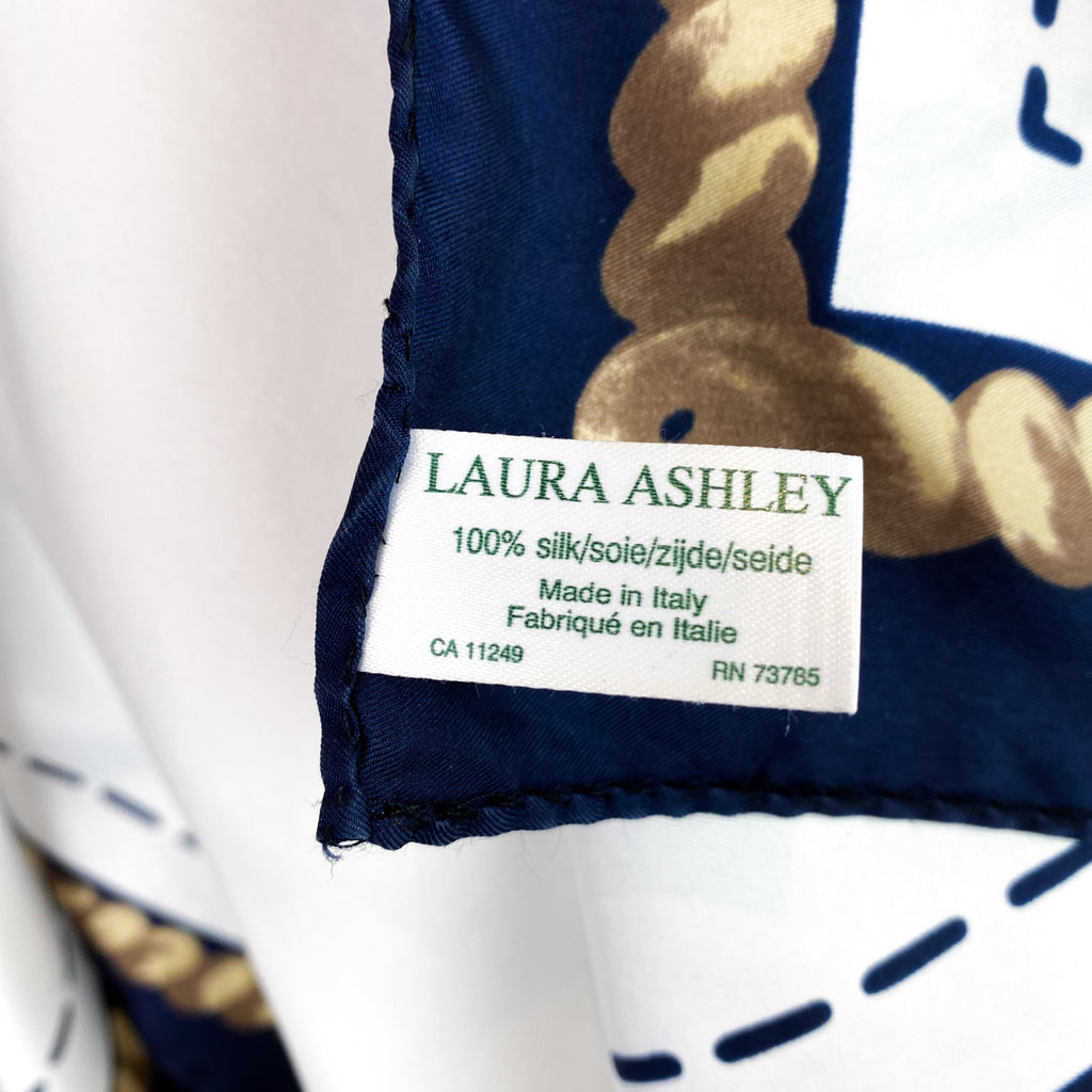 Striking Laura Ashley Portrait Silk Scarf