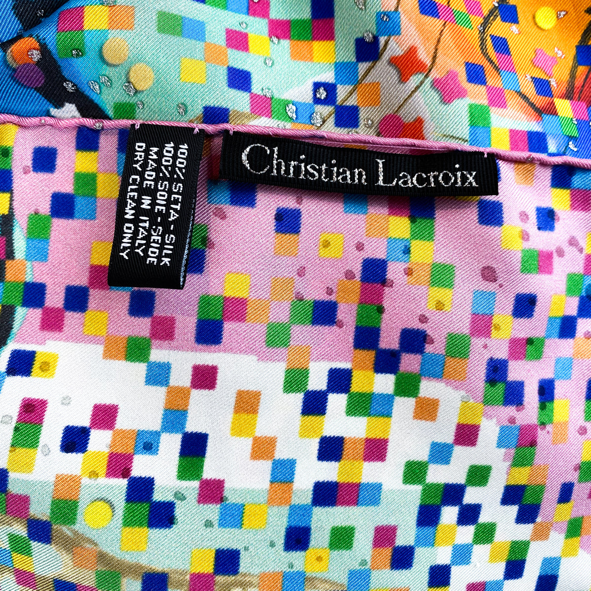 Stunning Christian Lacroix Designer Silk Scarf