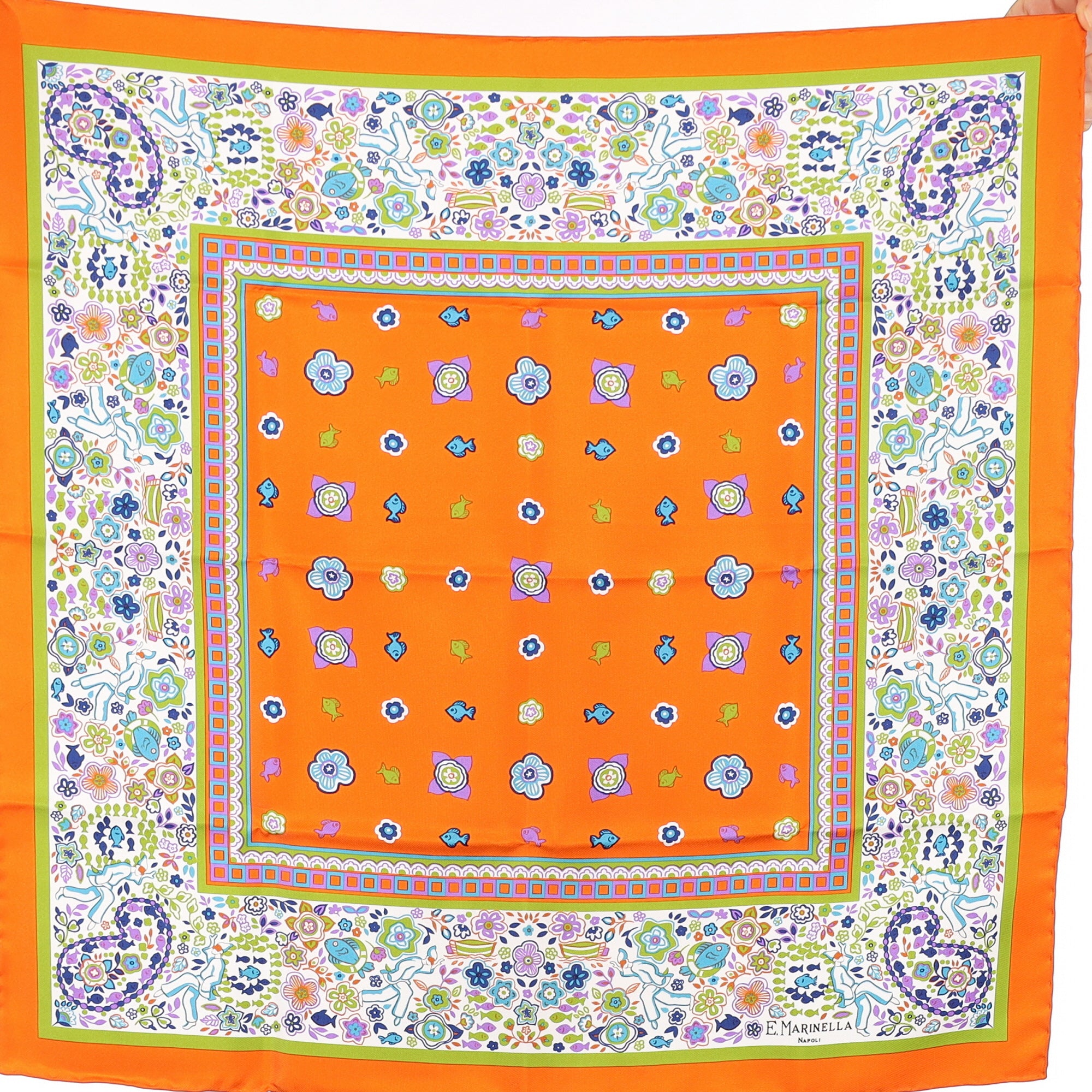 Brand New Boxed E Marinella Silk Scarf