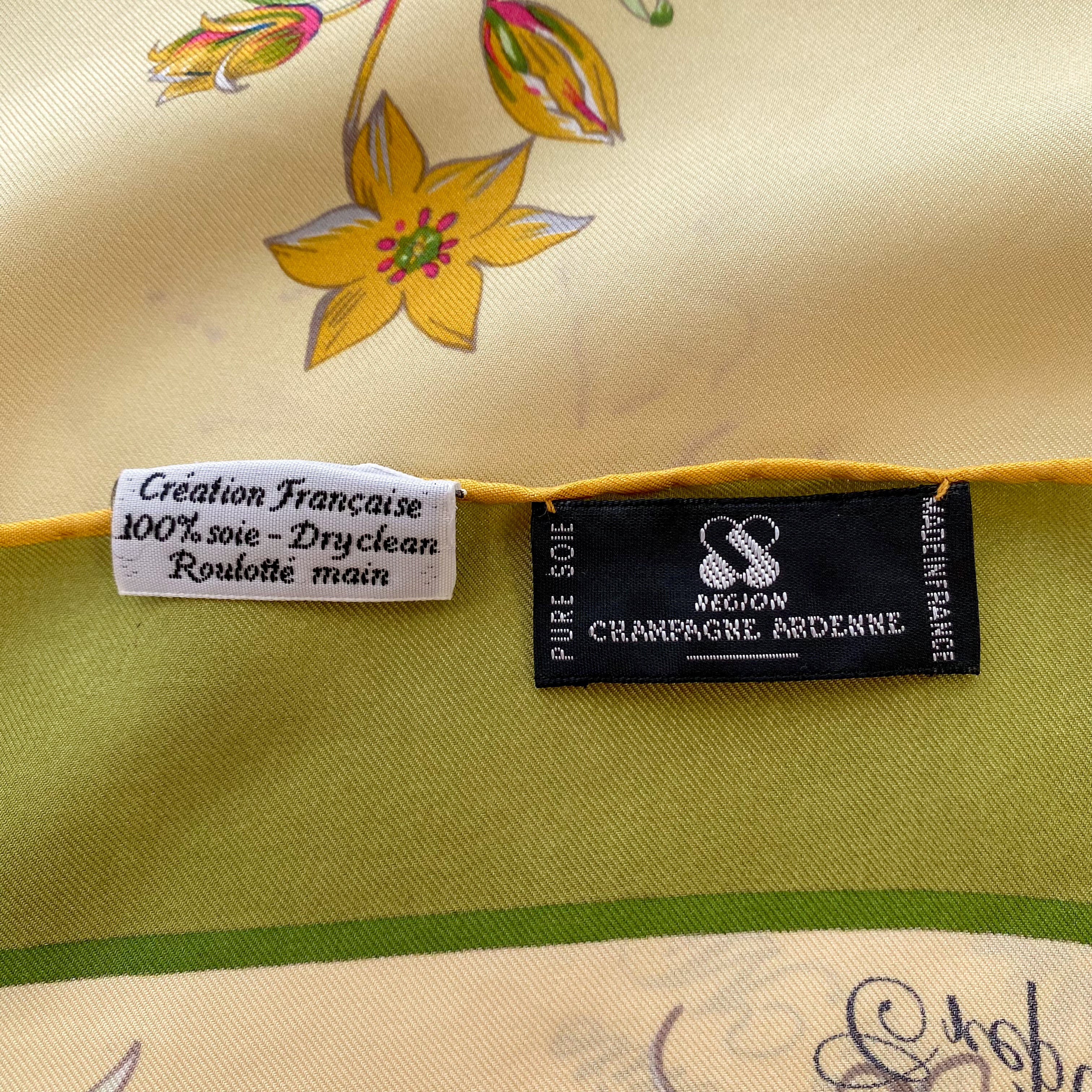 Champagne Ardenne French Silk Scarf