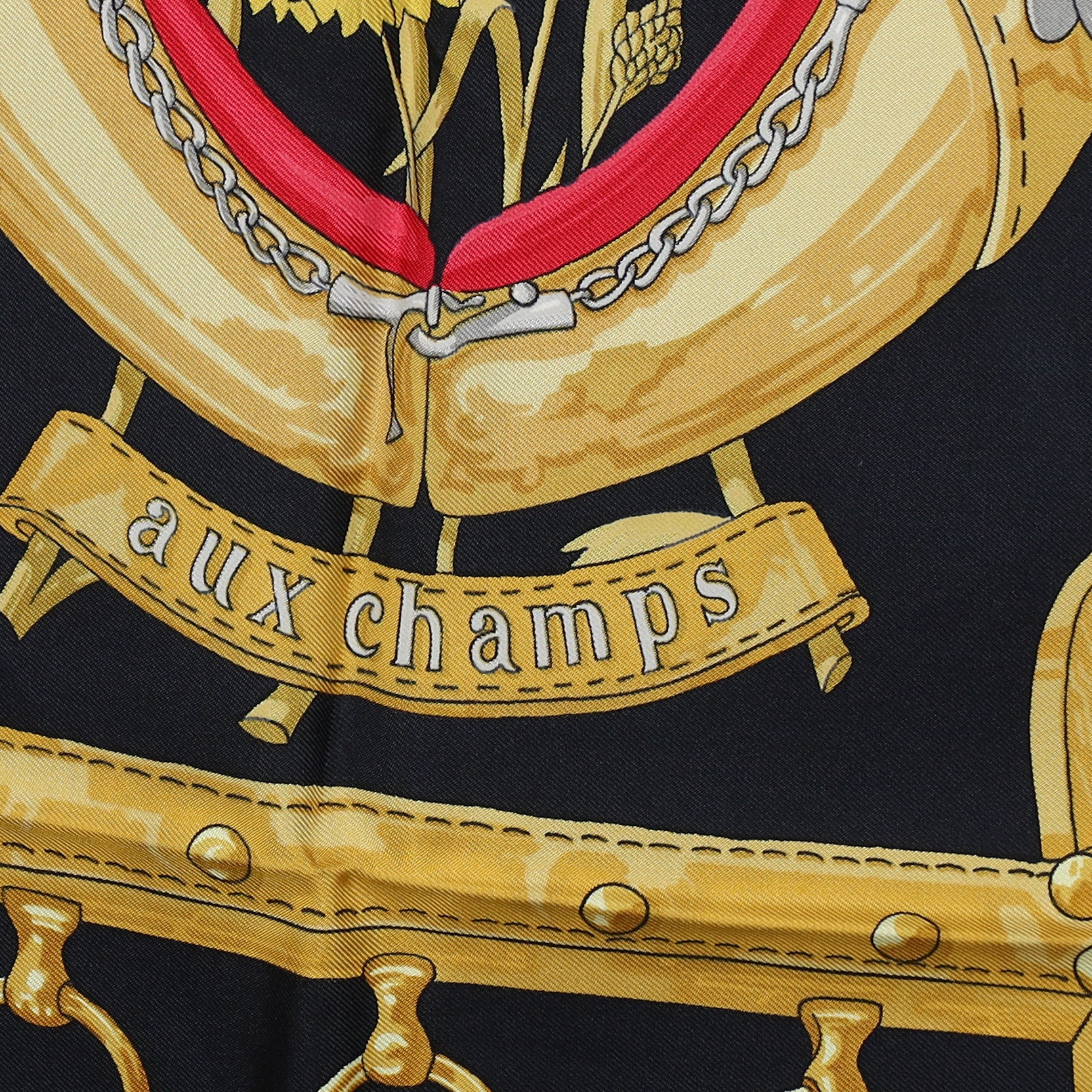 Brand New Boxed Hermès Aux Champs Silk Scarf