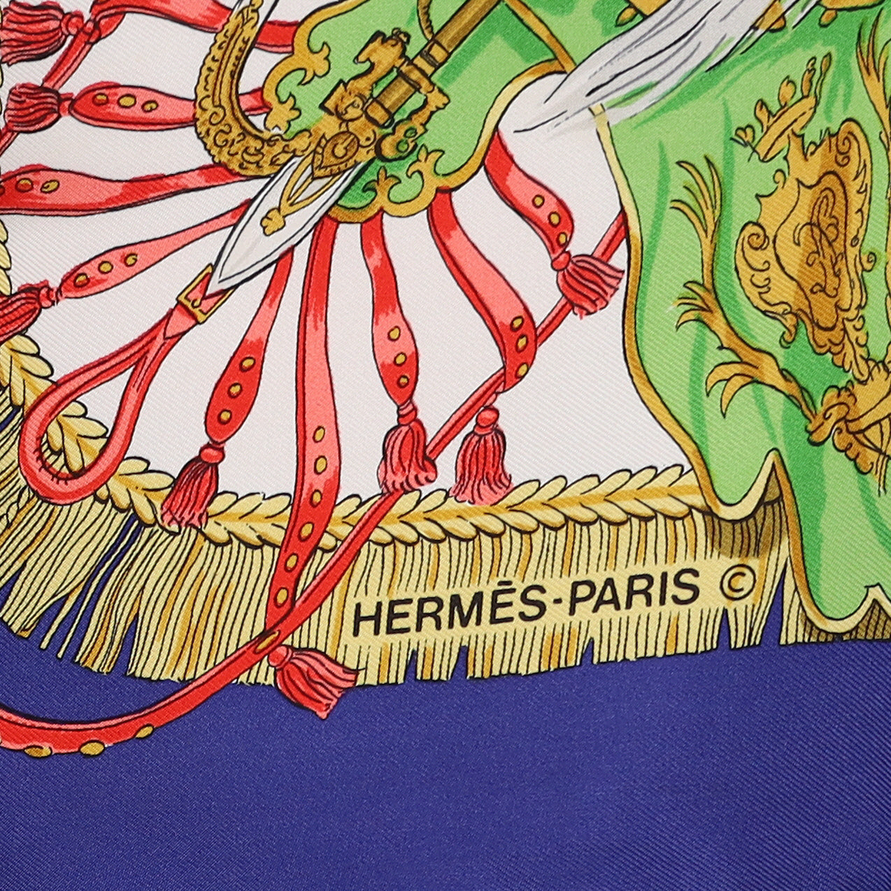 Hermès Caparaçons de la France et de L’inde Vintage Silk Scarf