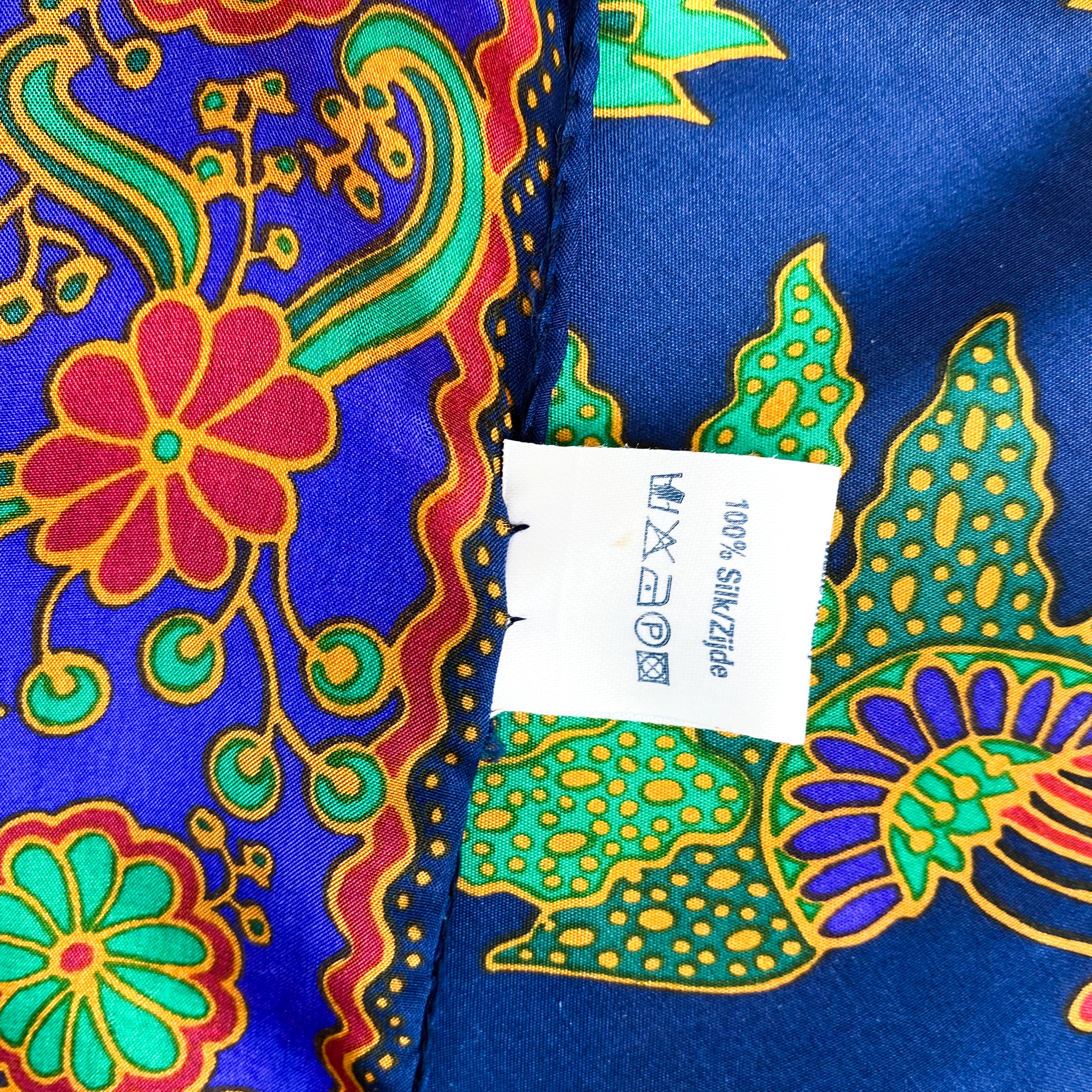 Country Casuals Floral Vintage Silk Scarf