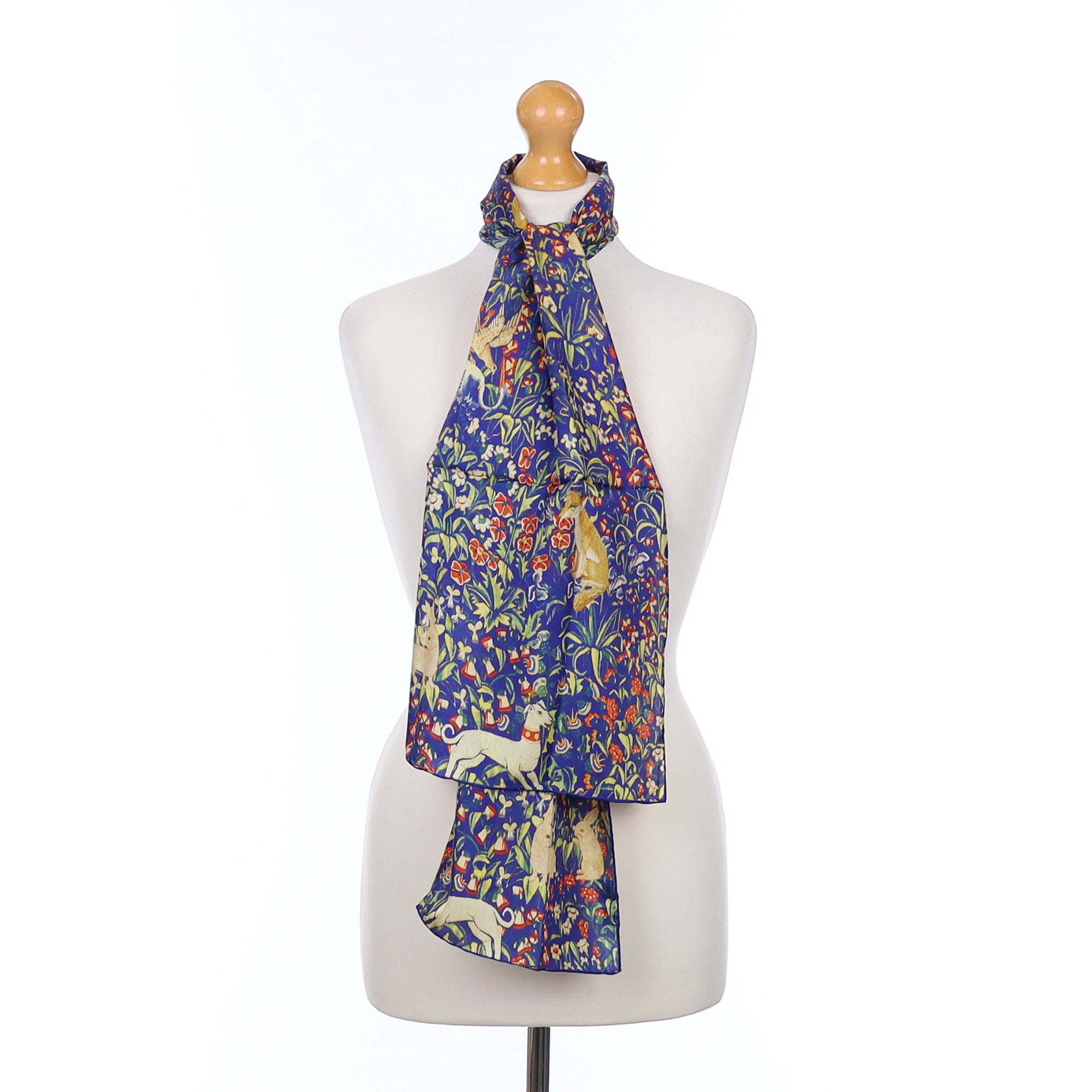 Brand New Fox & Chave Silk Scarf