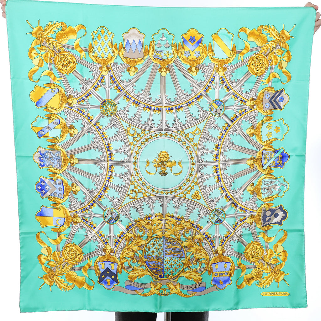 Hermès British Heraldry Silk Scarf