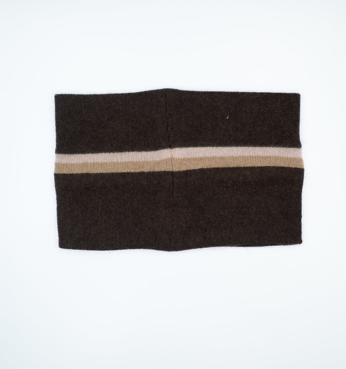 Chocolate Brown Stripe Neck Warmer